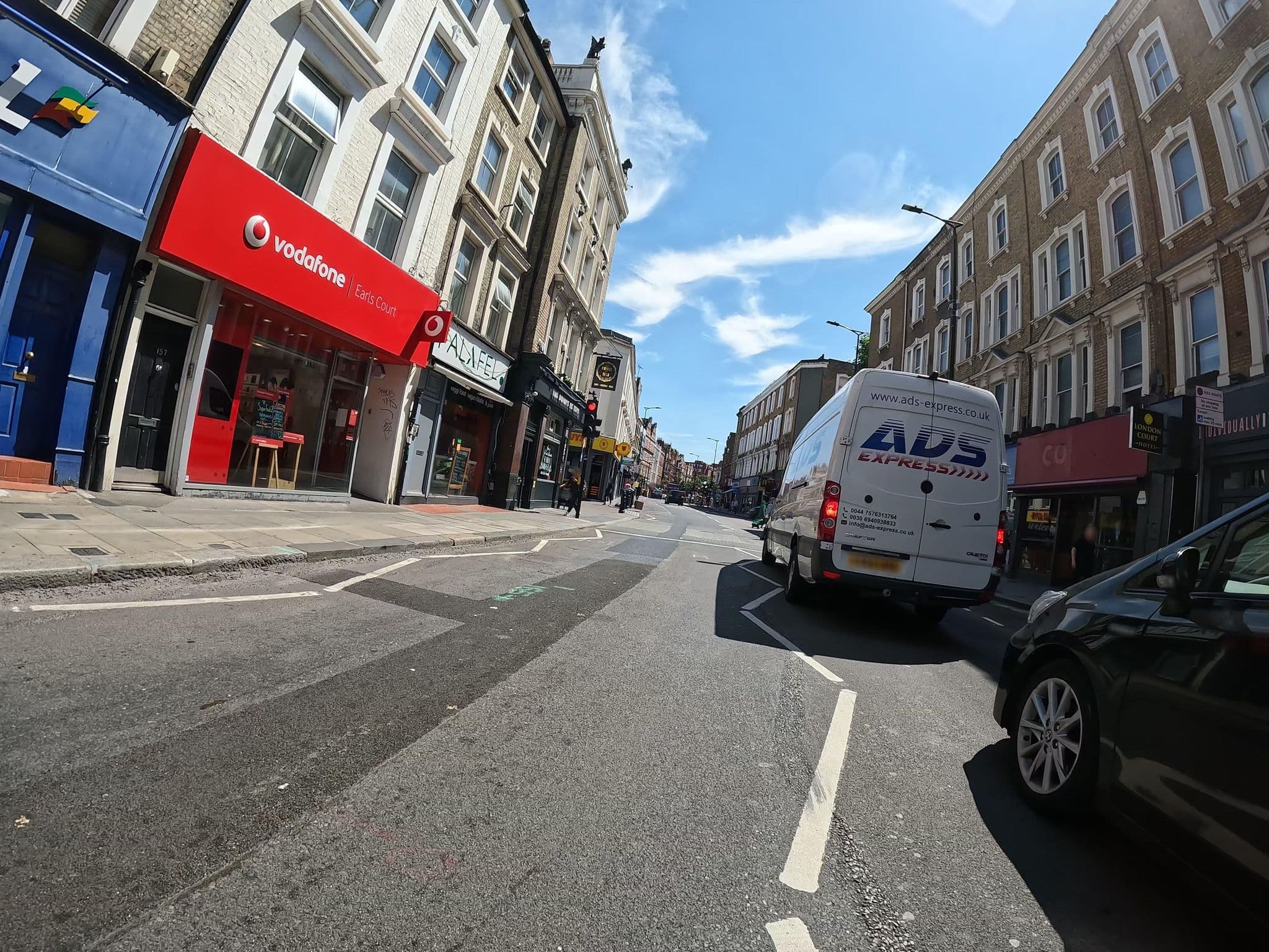 Street view near London Court Hotel, Earls Court