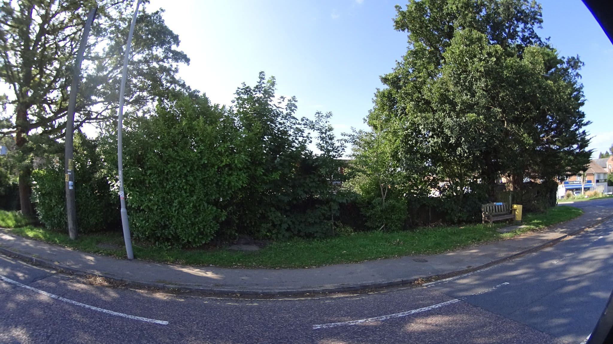 Street view near white house bed and breakfast, Broadstone — © noid (CC BY-SA · Mapillary)