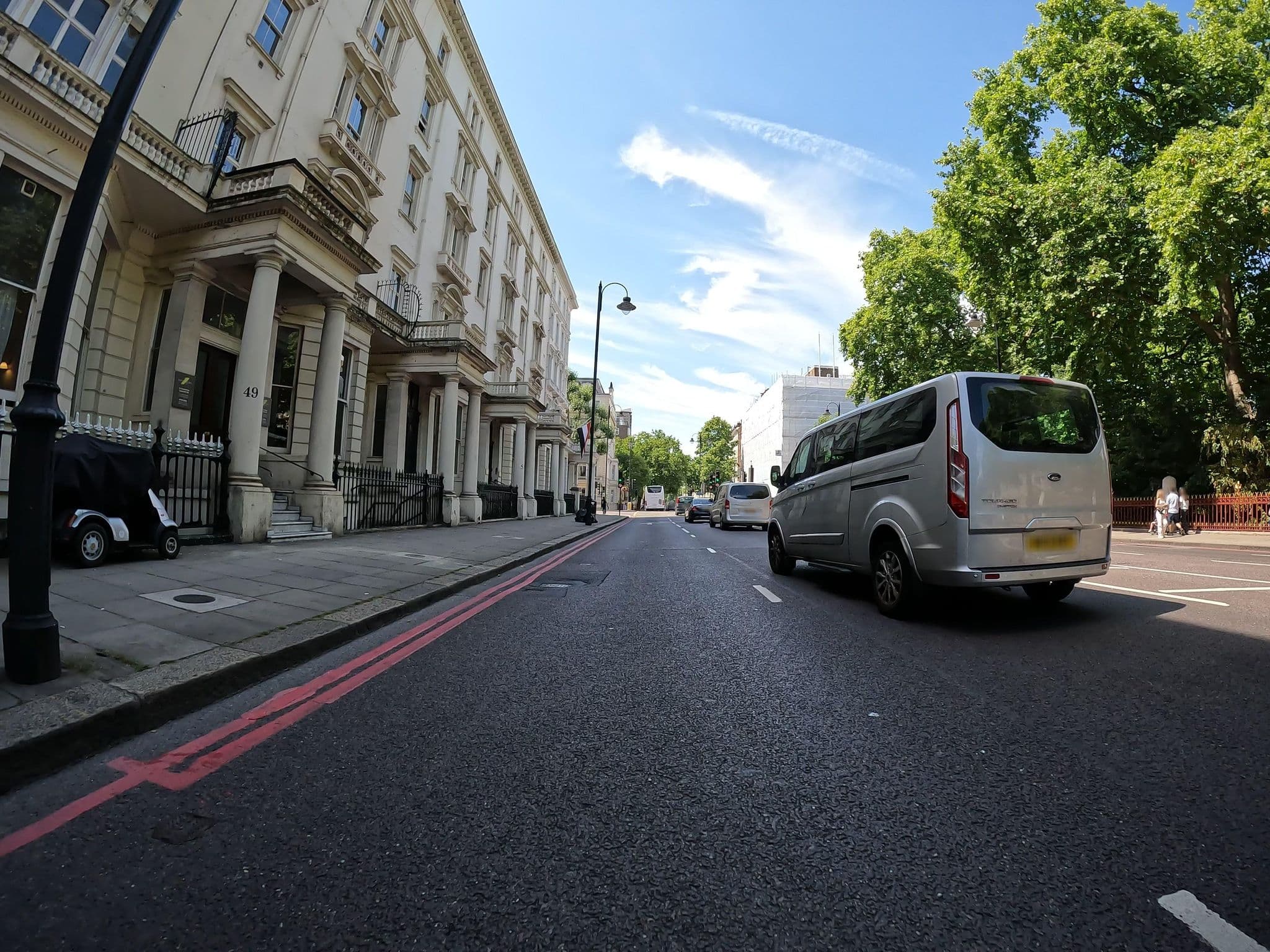 Street view near The Exhibitionist Hotel, Chelsea — © erias (CC BY-SA · Mapillary)