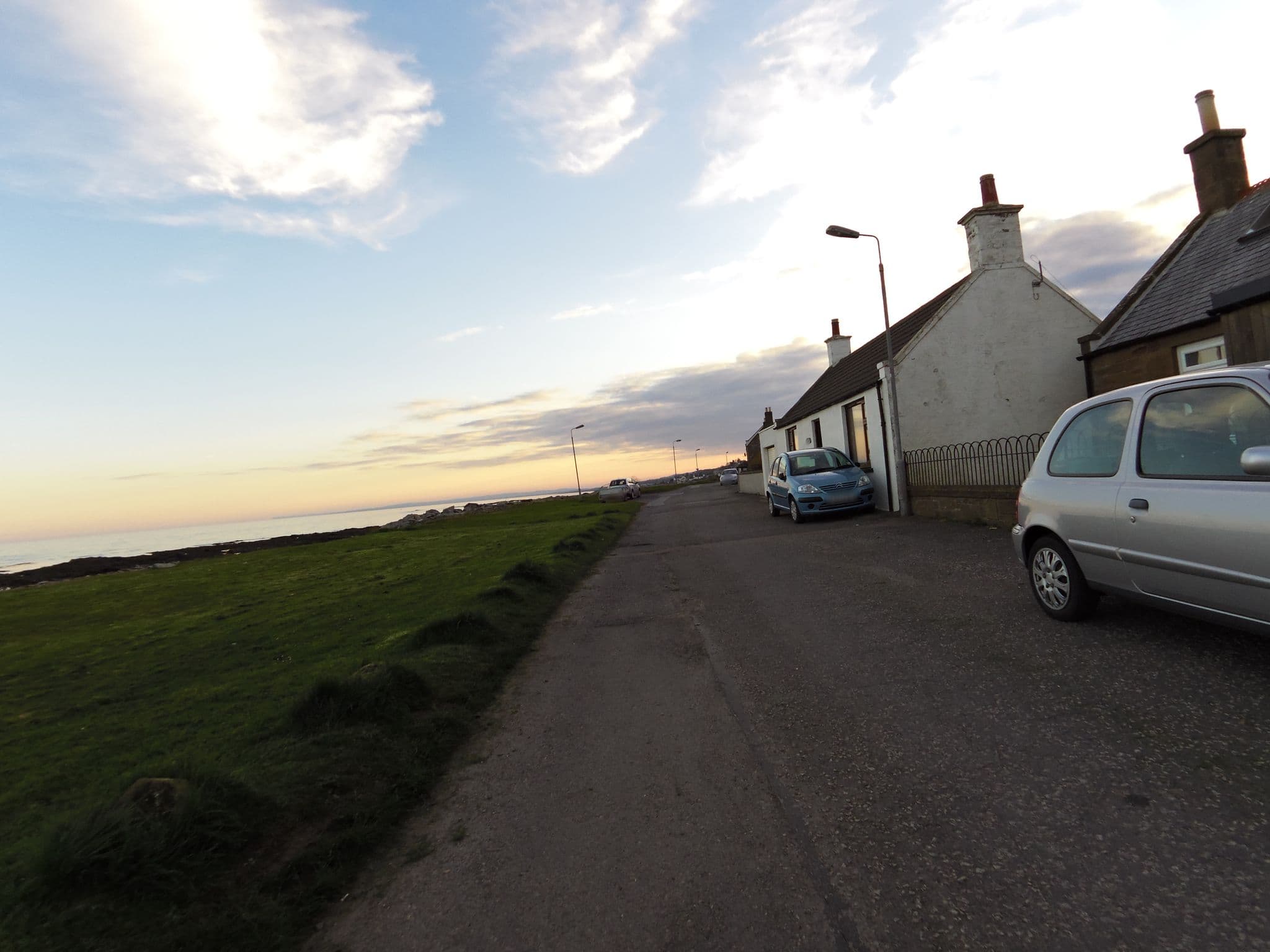 Street view near Puffin Cottage, Saint Cyrus — © smsm1 (CC BY-SA · Mapillary)