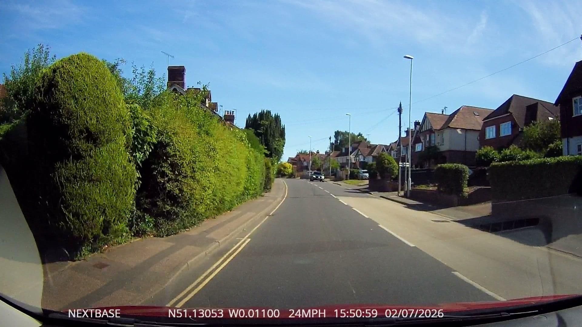 Street view near St Peter's House, East Grinstead — © OrangeHurst97 (CC BY-SA · Mapillary)
