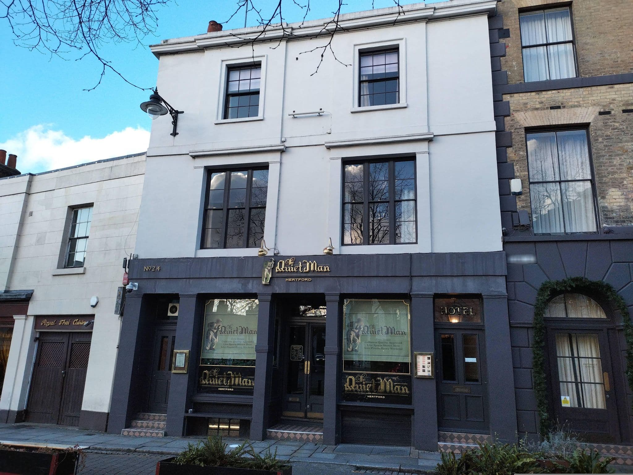 Street view near Hertford House Hotel, Hertford — © tonys999 (CC BY-SA · Mapillary)