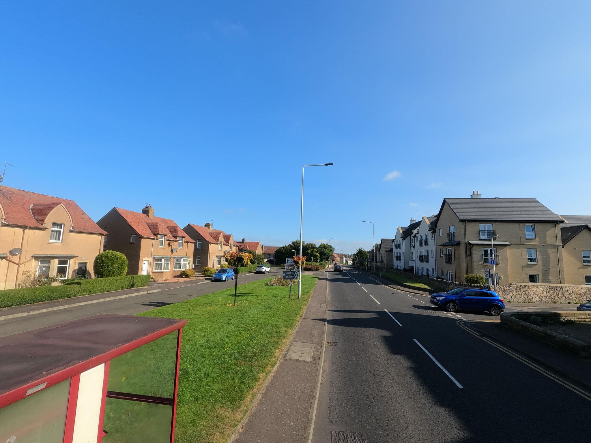 Street view near Beaumont Lodge, Anstruther — © hobgoblin (CC BY-SA · Mapillary)
