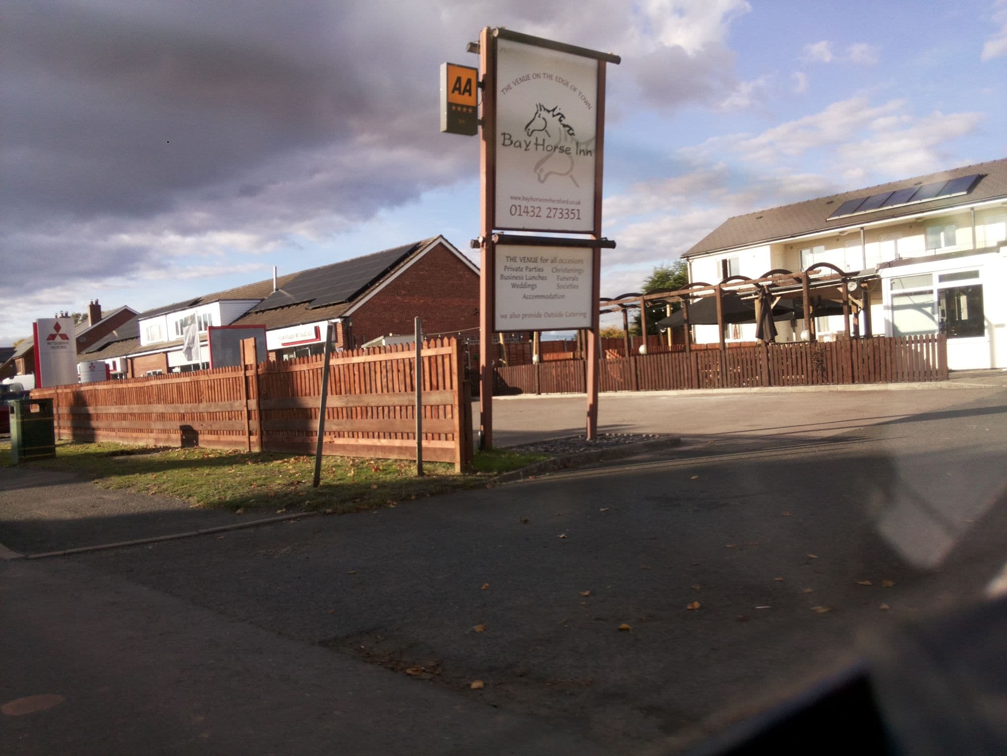 Street view near Bay Horse Inn (accomodation), Hereford — © southglos (CC BY-SA · Mapillary)