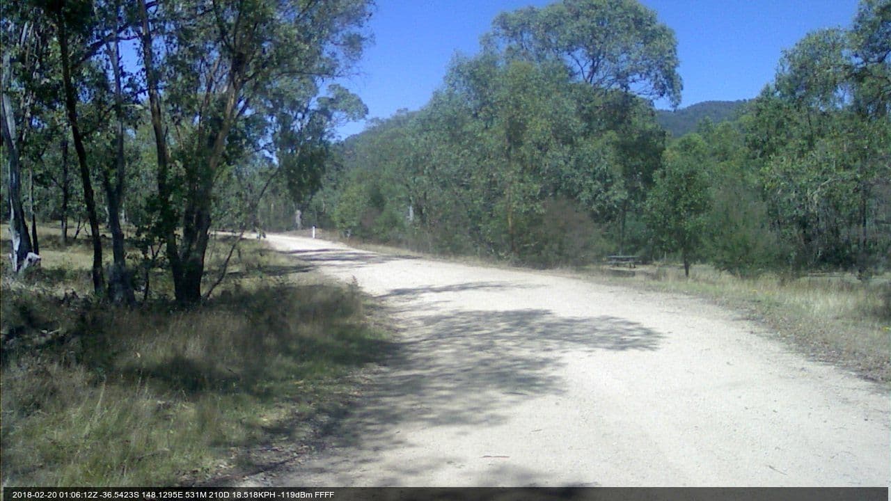 Street view near Tom Groggin Campsite, Corryong — © bob3bob3 (CC BY-SA · Mapillary)