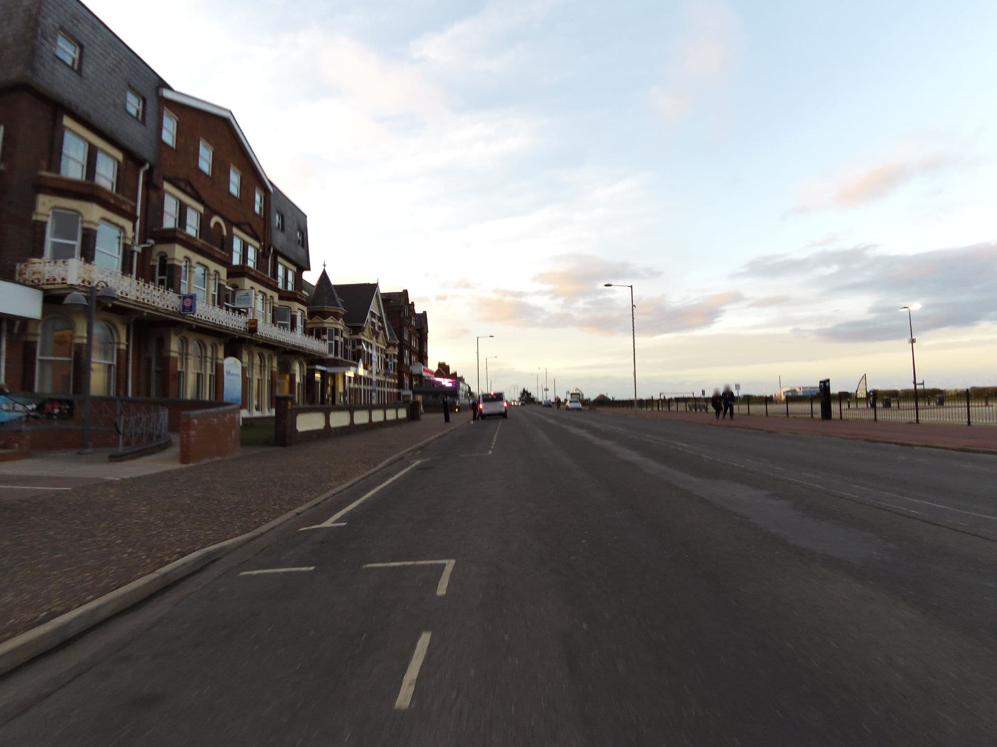 Street view near Palm Court Hotel, Great Yarmouth