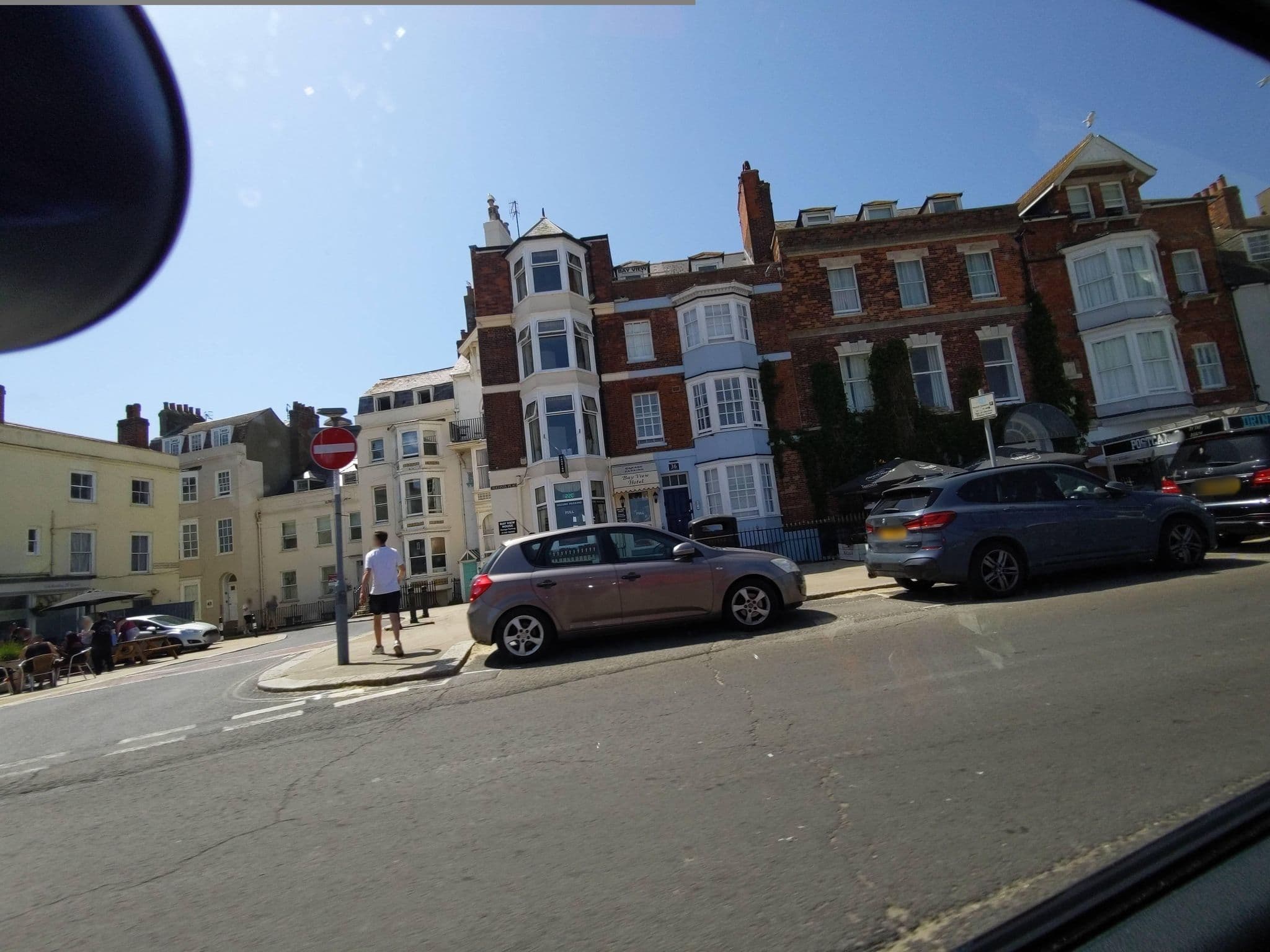 Street view near Bay View Hotel, Weymouth