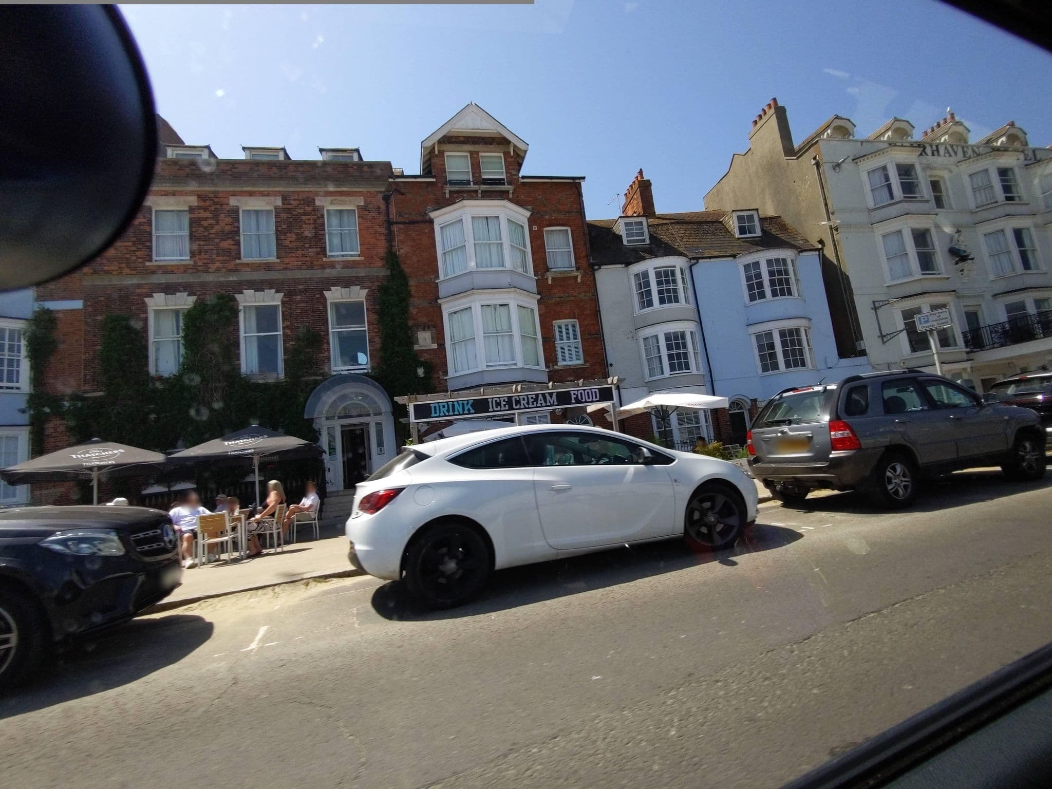 Street view near Fairhaven Hotel, Weymouth