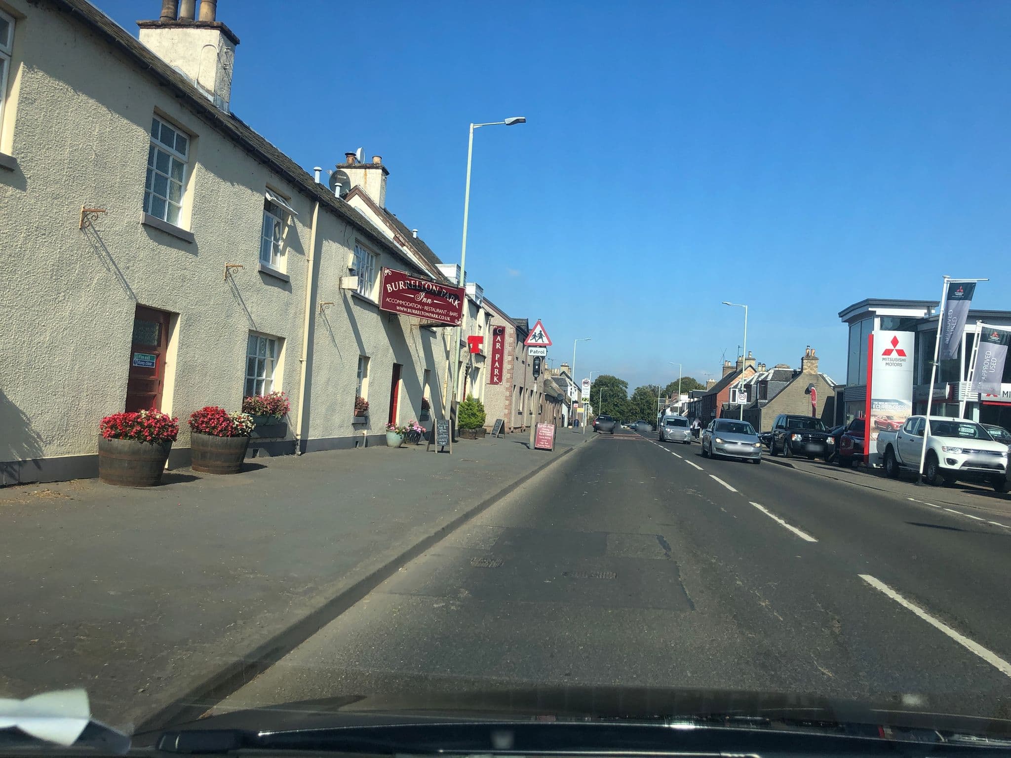 Street view near Burreton Park Inn, Coupar Angus — © drnoble (CC BY-SA · Mapillary)