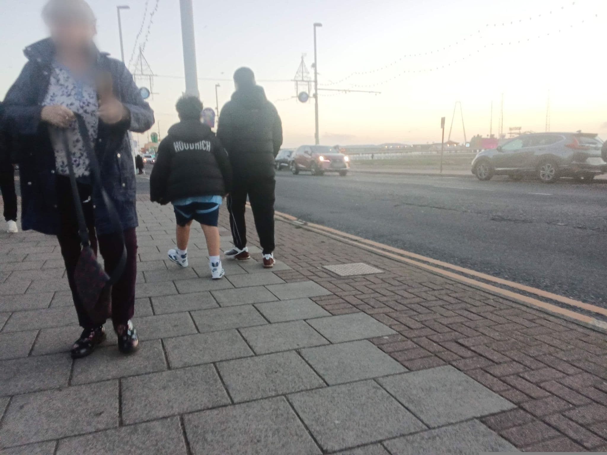 Street view near The Beach Hotel, Blackpool