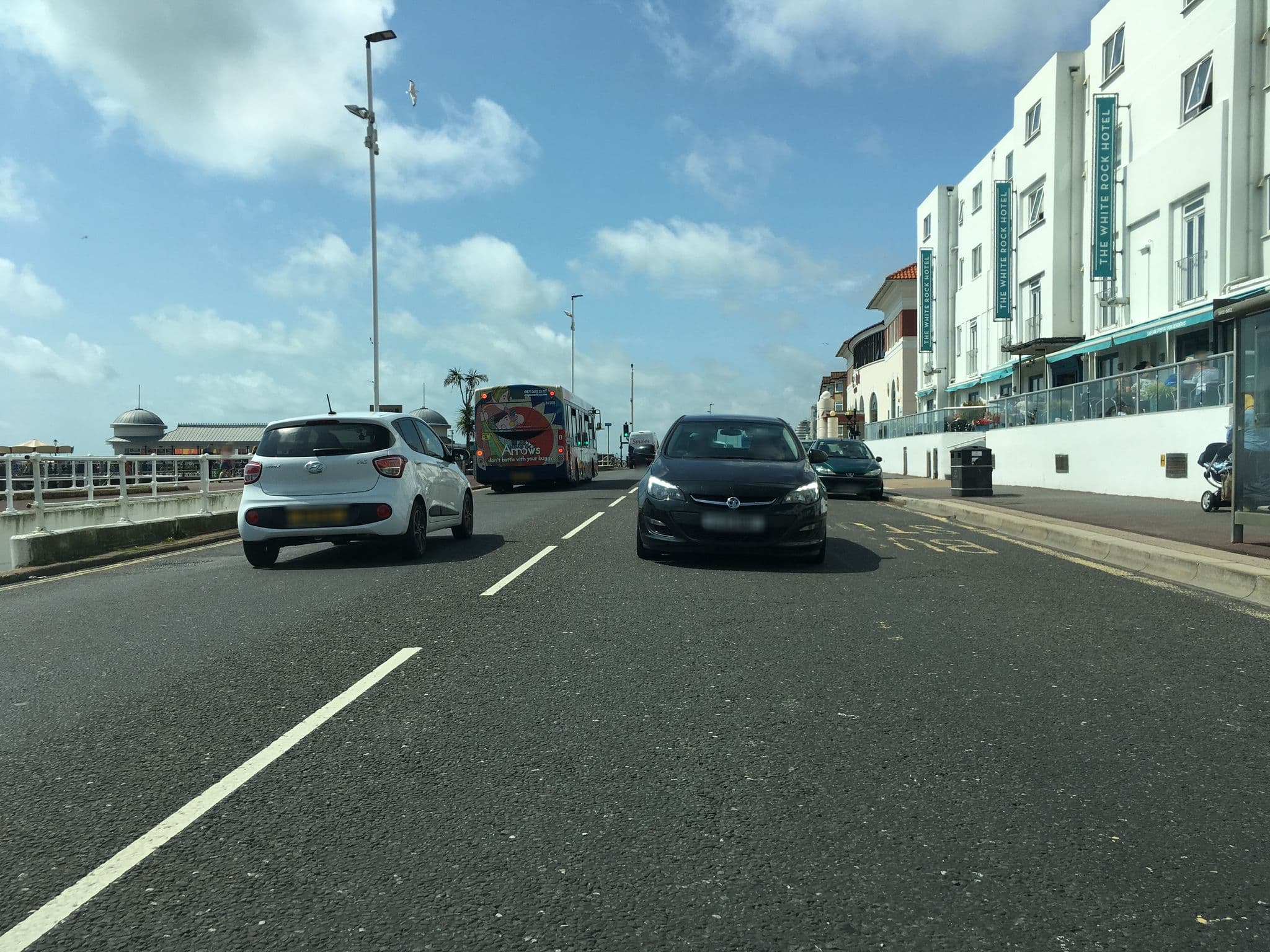 Street view near White Rock Hotel, Hastings — © southglos (CC BY-SA · Mapillary)
