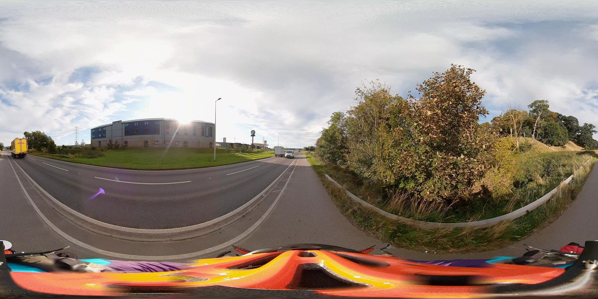 Street view near Travelodge, Lhanbryde — © Walk-Wheel-Cycle-Trust (CC BY-SA · Mapillary)
