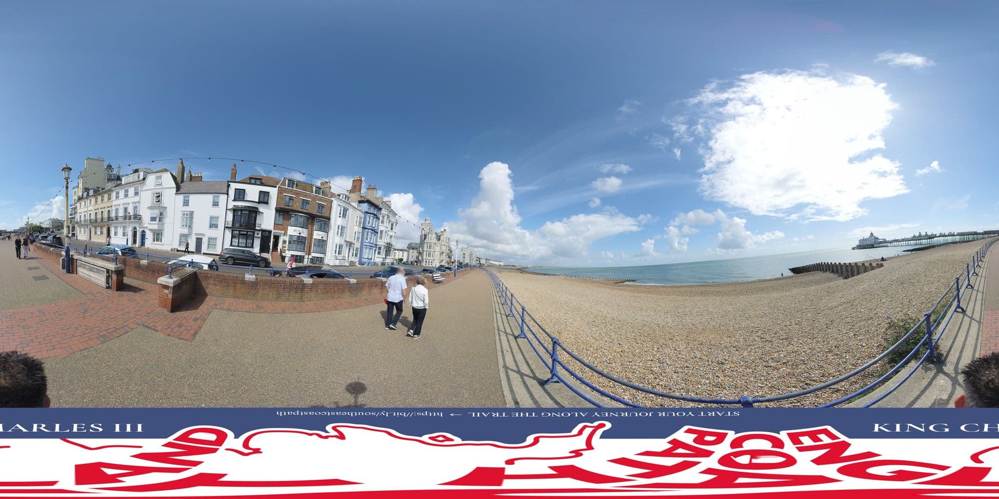 Street view near The Royal, Eastbourne — © EnglandCoastPath (CC BY-SA · Mapillary)