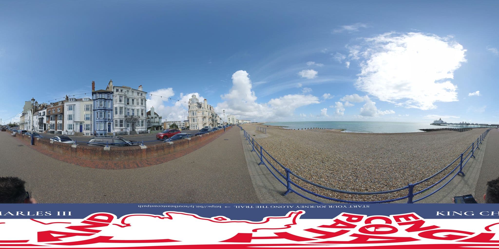 Street view near OYO Marine Parade Hotel, Eastbourne — © EnglandCoastPath (CC BY-SA · Mapillary)