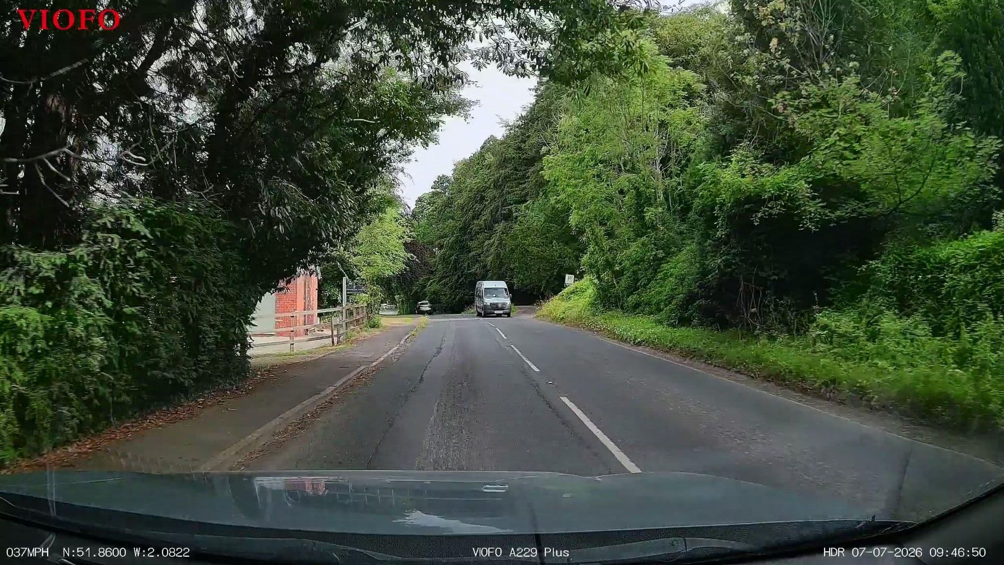 Street view near Cheltenham View Lodge, Shurdington — © RyanBush (CC BY-SA · Mapillary)
