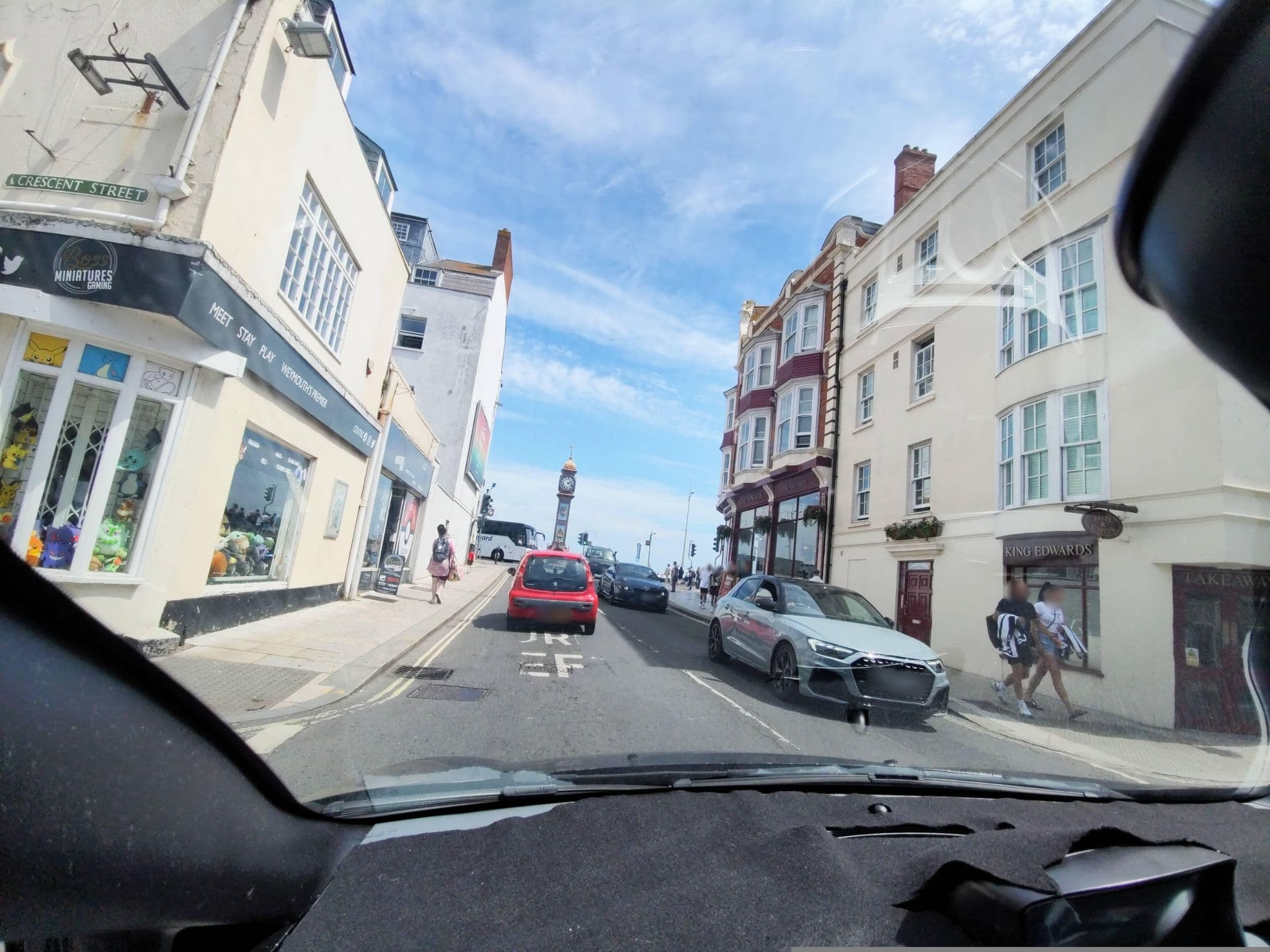 Street view near The Leam Hotel, Weymouth