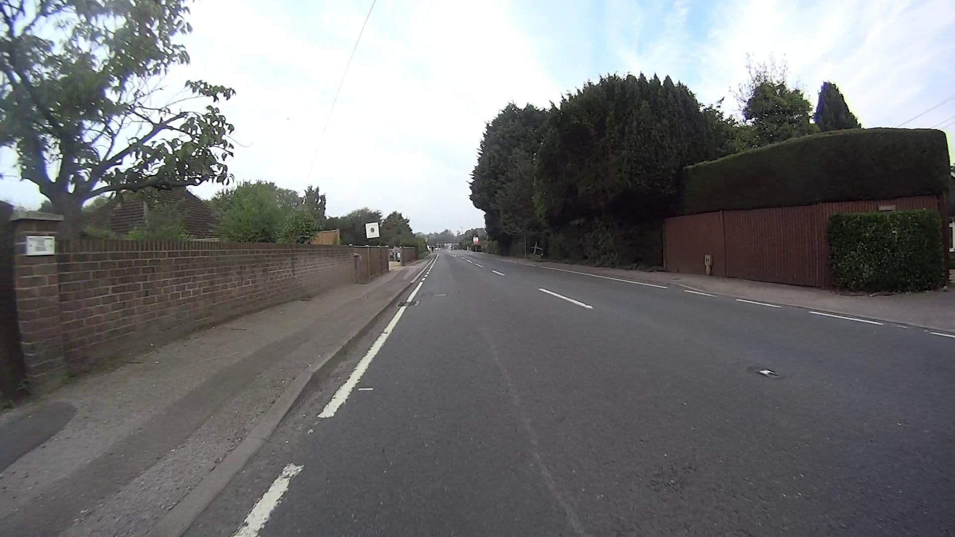 Street view near Oak Tree Lodge, Copthorne — © daveemtb (CC BY-SA · Mapillary)
