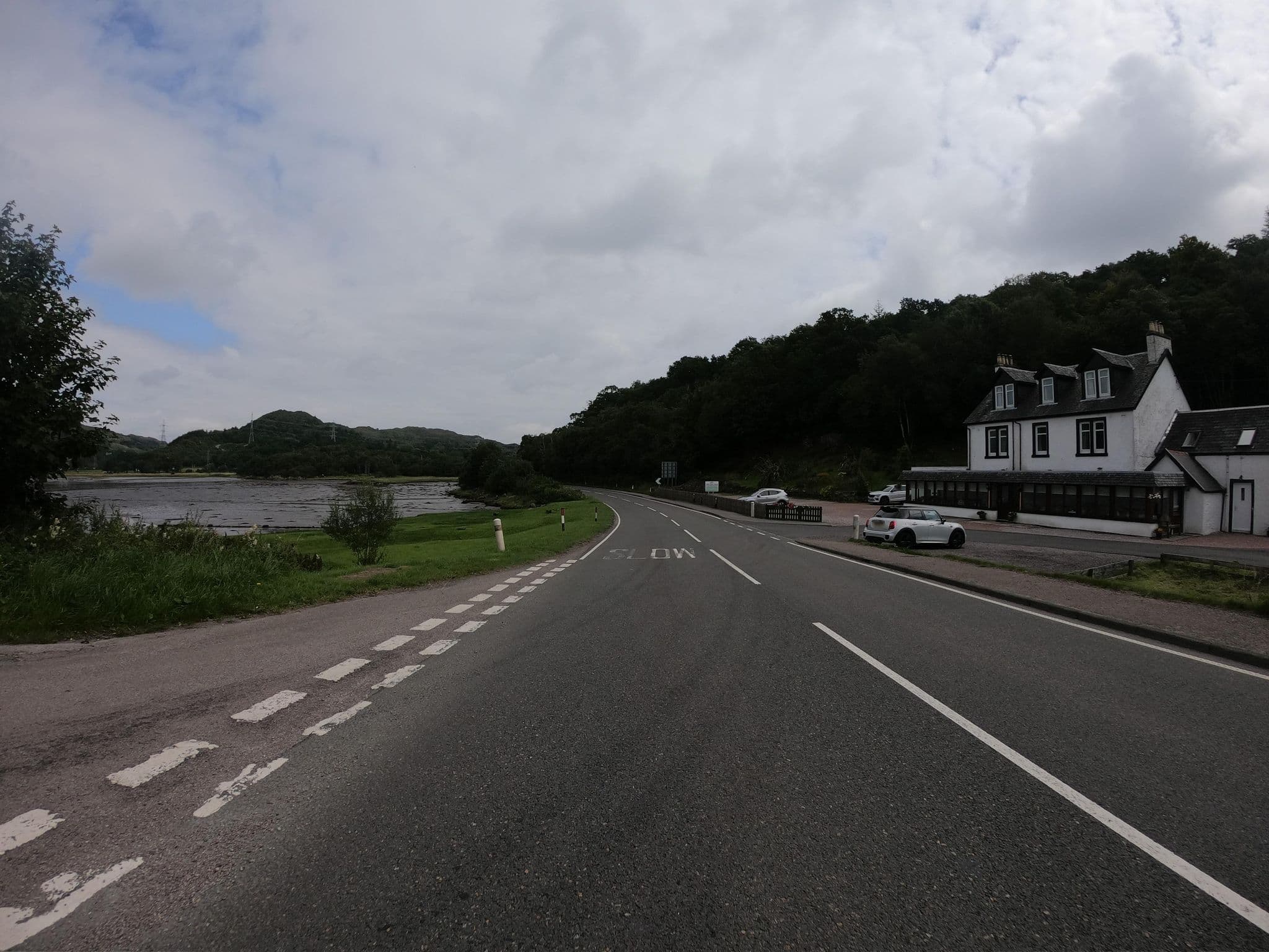 Street view near West Loch Hotel, Tarbert — © joostjakob (CC BY-SA · Mapillary)