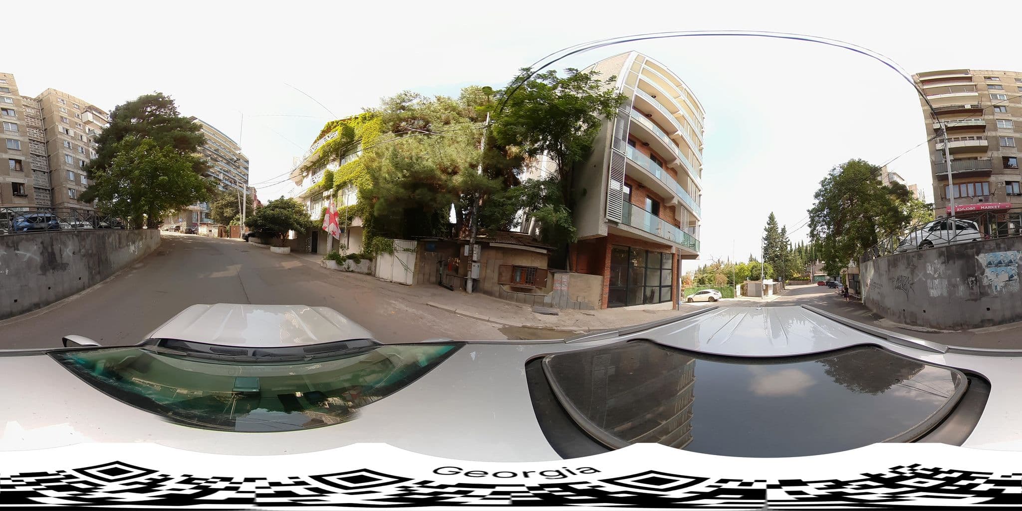 Street view near Vera House Hotel, Okroq’ana