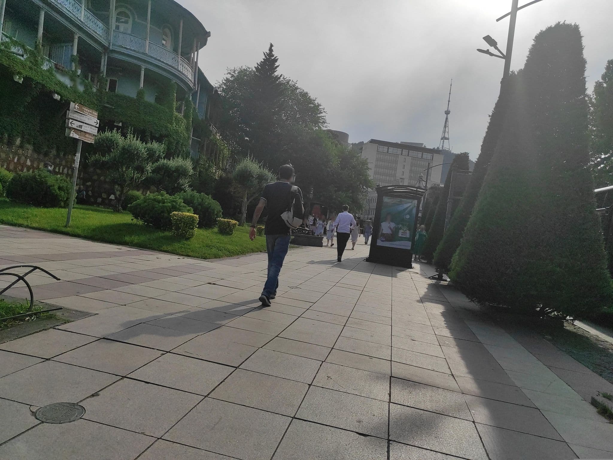 Street view near Blue Balcony Hotel, Tbilisi