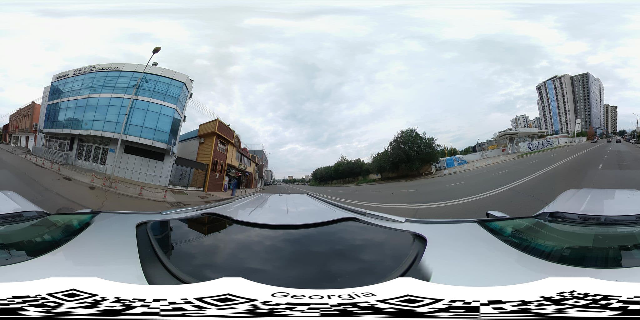 Street view near Hotel Iceberg, Dighomi — © bumbeishvili (CC BY-SA · Mapillary)