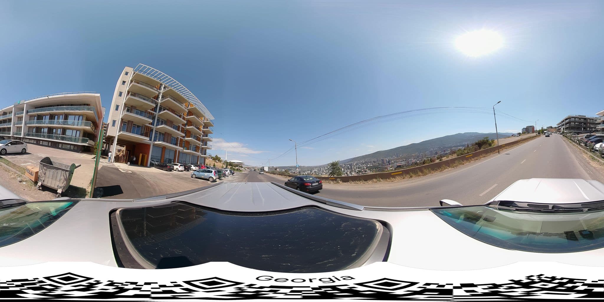 Street view near Lisi Hills Hotel, Dighomi — © bumbeishvili (CC BY-SA · Mapillary)