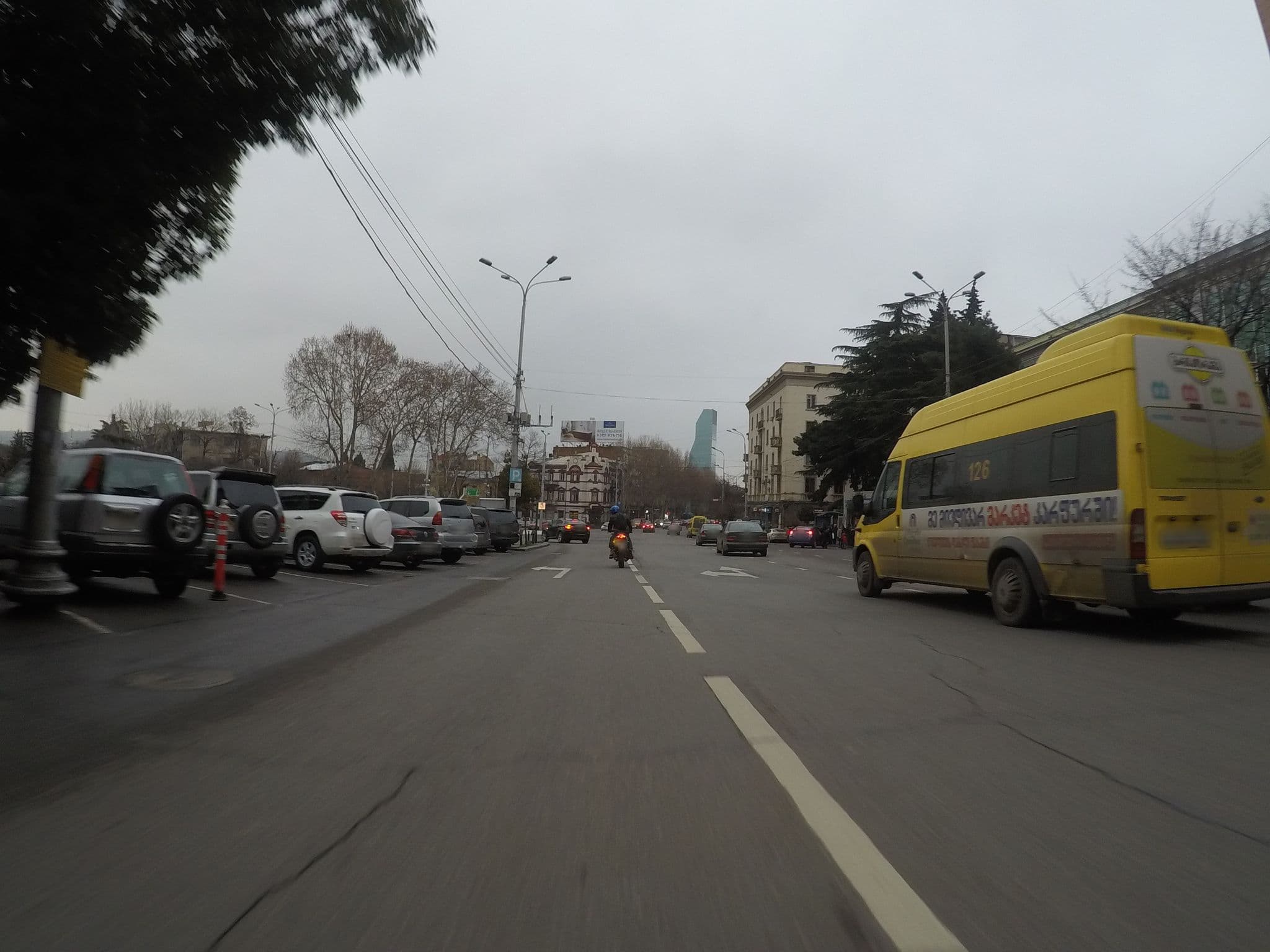 Street view near Footpath Hostel, Okroq’ana