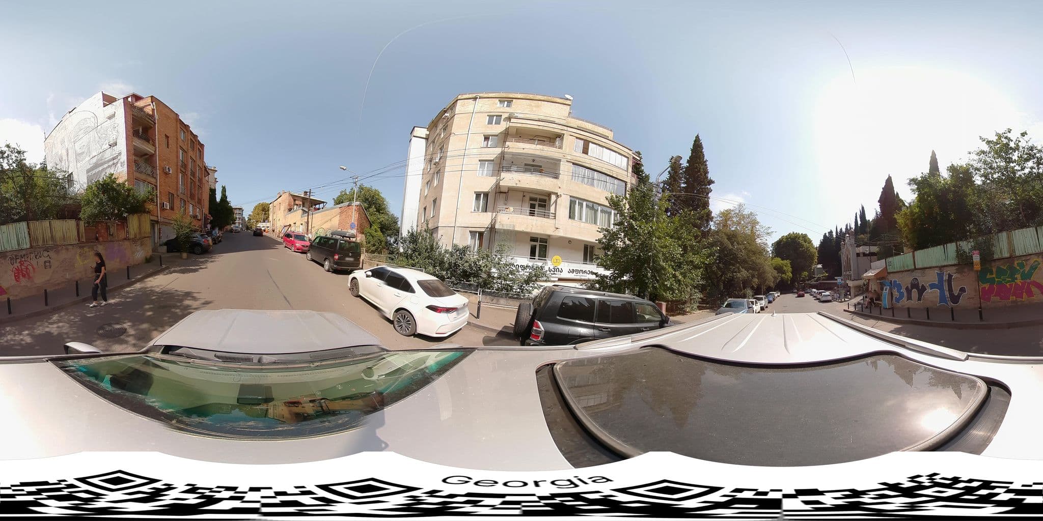 Street view near Funicular Inn, Okroq’ana