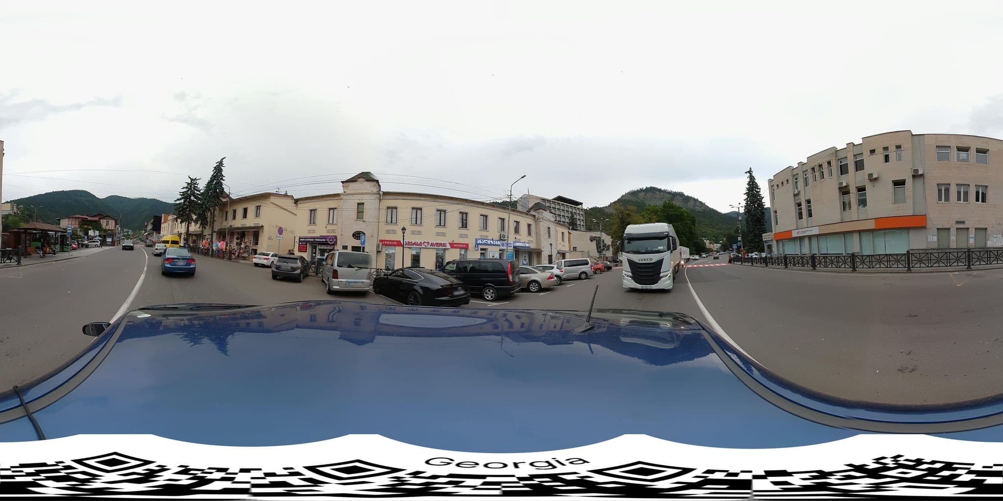 Street view near Guest Sky Rooms, Borjomi — © bumbeishvili (CC BY-SA · Mapillary)
