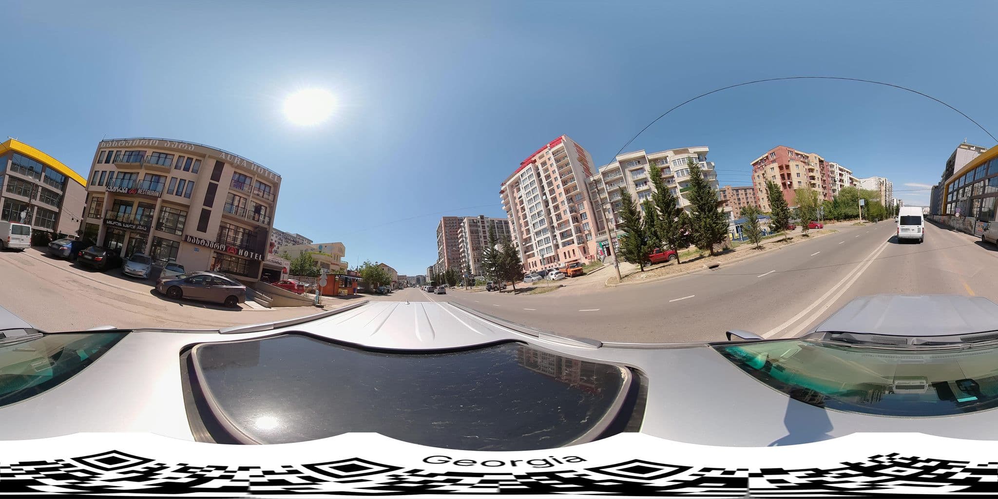 Street view near Aura, Dighomi — © bumbeishvili (CC BY-SA · Mapillary)