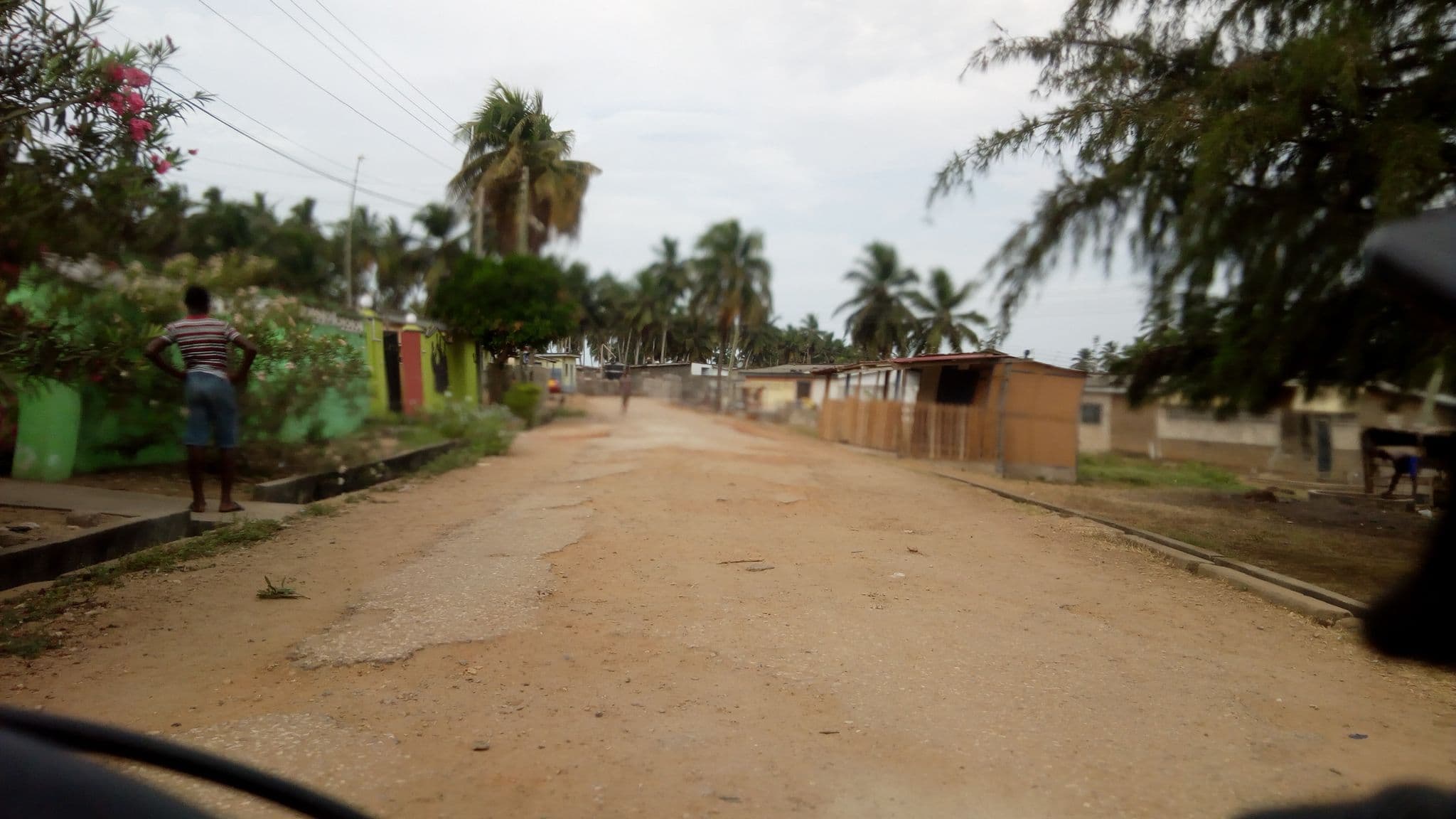 Street view near Saralotte Guesthouse, Cape Coast