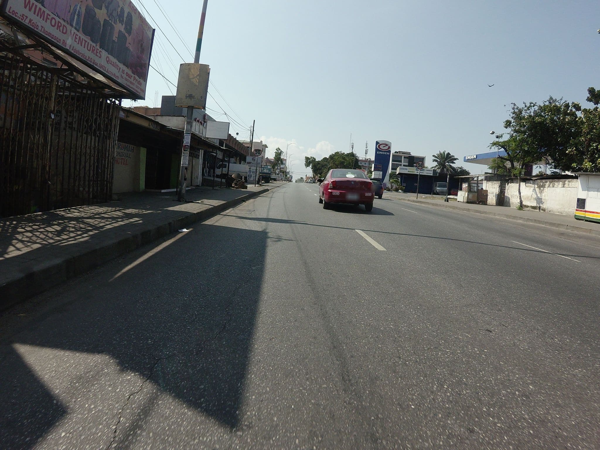 Street view near Nkrumah Memorial Hotel, Accra — © mawutor (CC BY-SA · Mapillary)