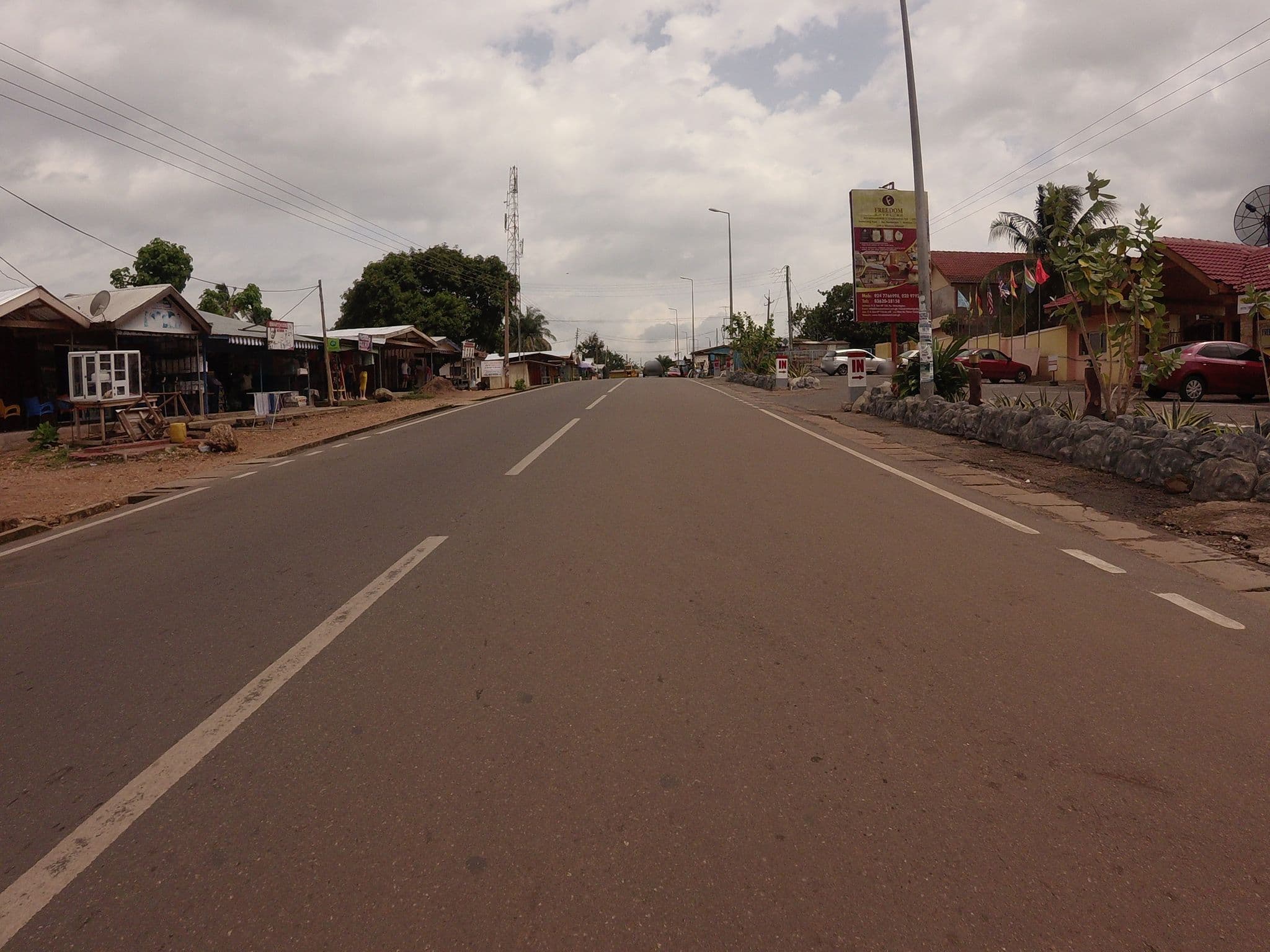 Street view near Freedom Hotel, Ho — © mawutor (CC BY-SA · Mapillary)