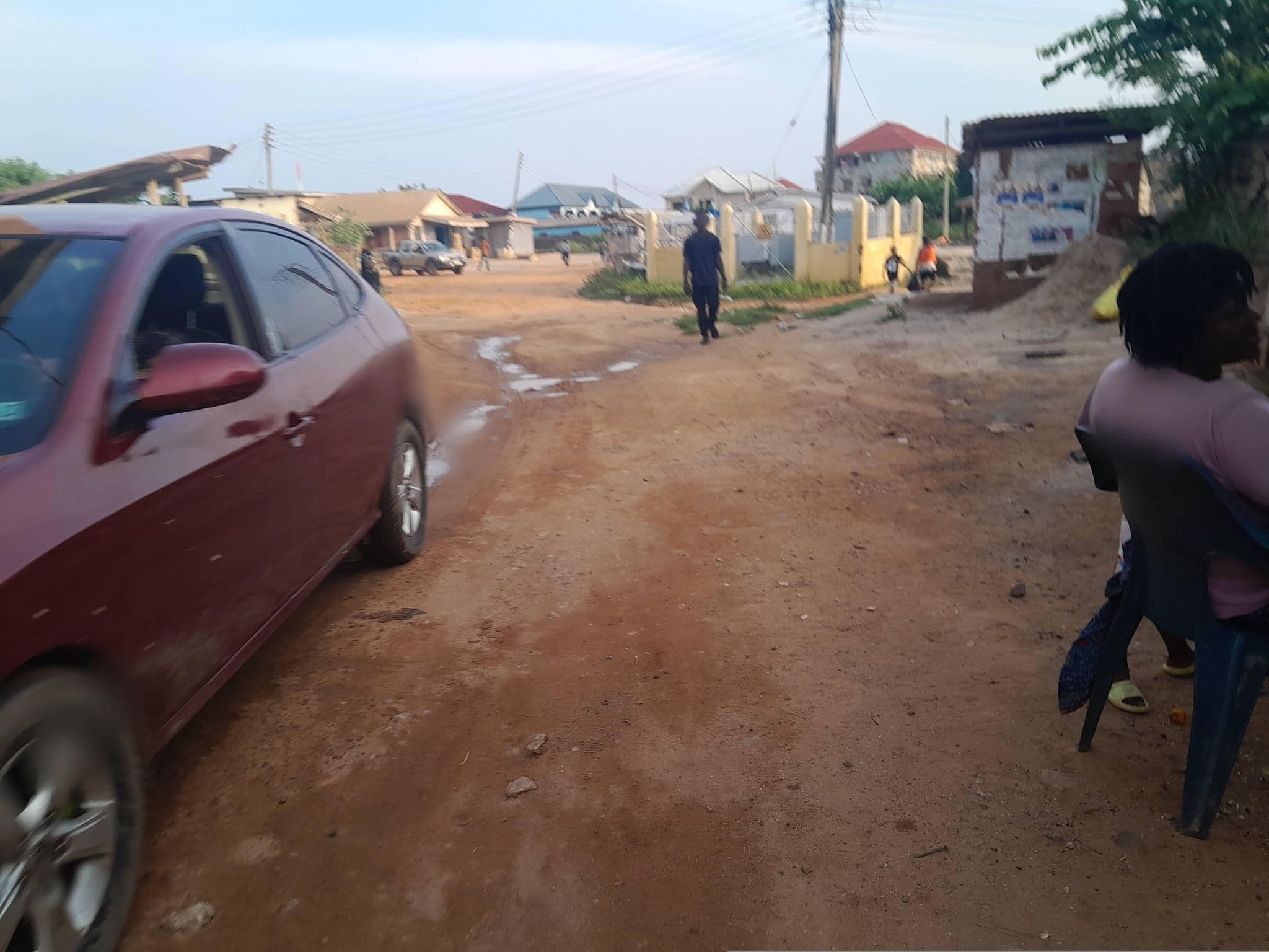 Street view near Florence Hostel, Cape Coast