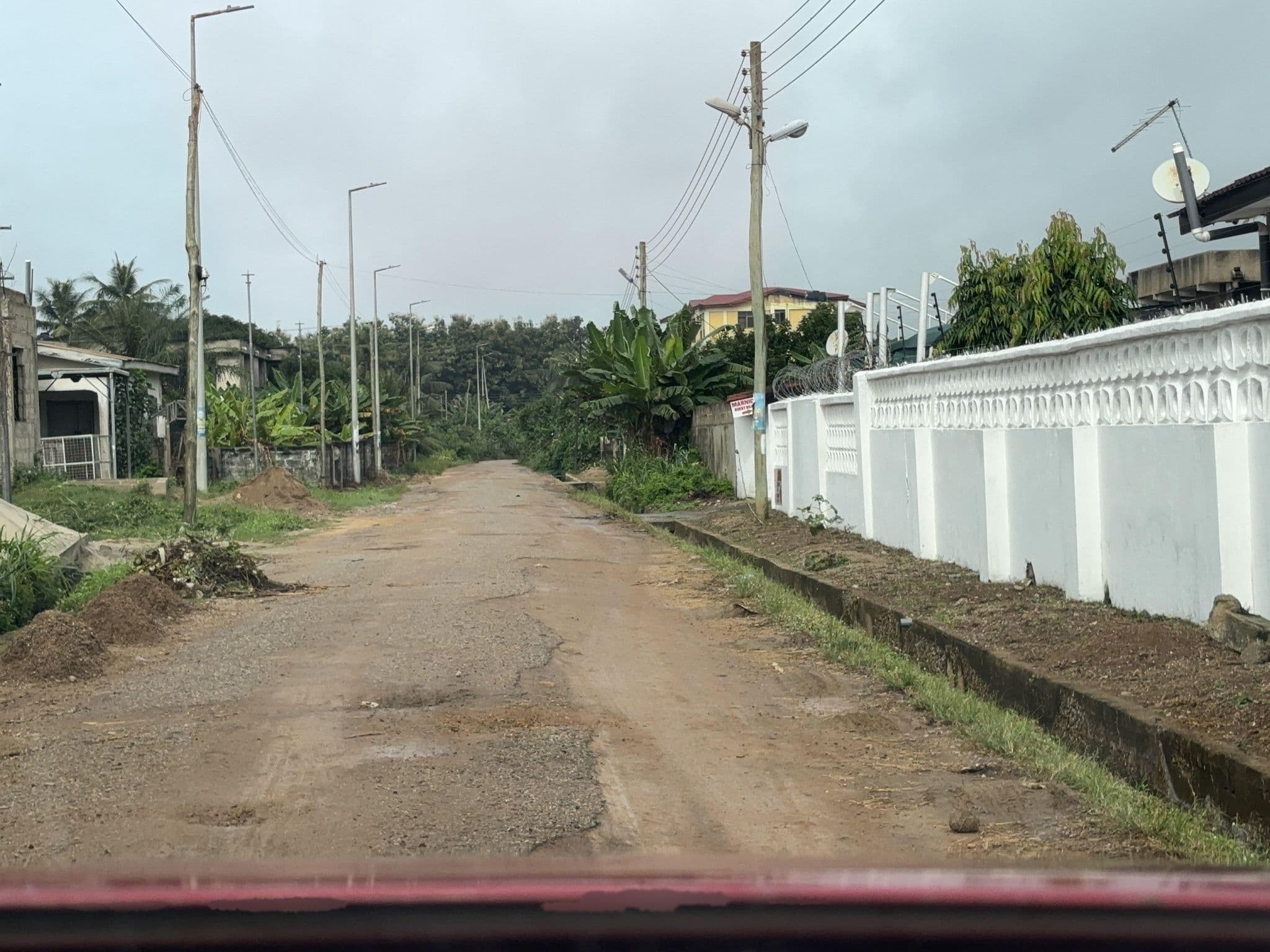 Street view near Marnico Guest House, Cape Coast — © qwajoosm (CC BY-SA · Mapillary)