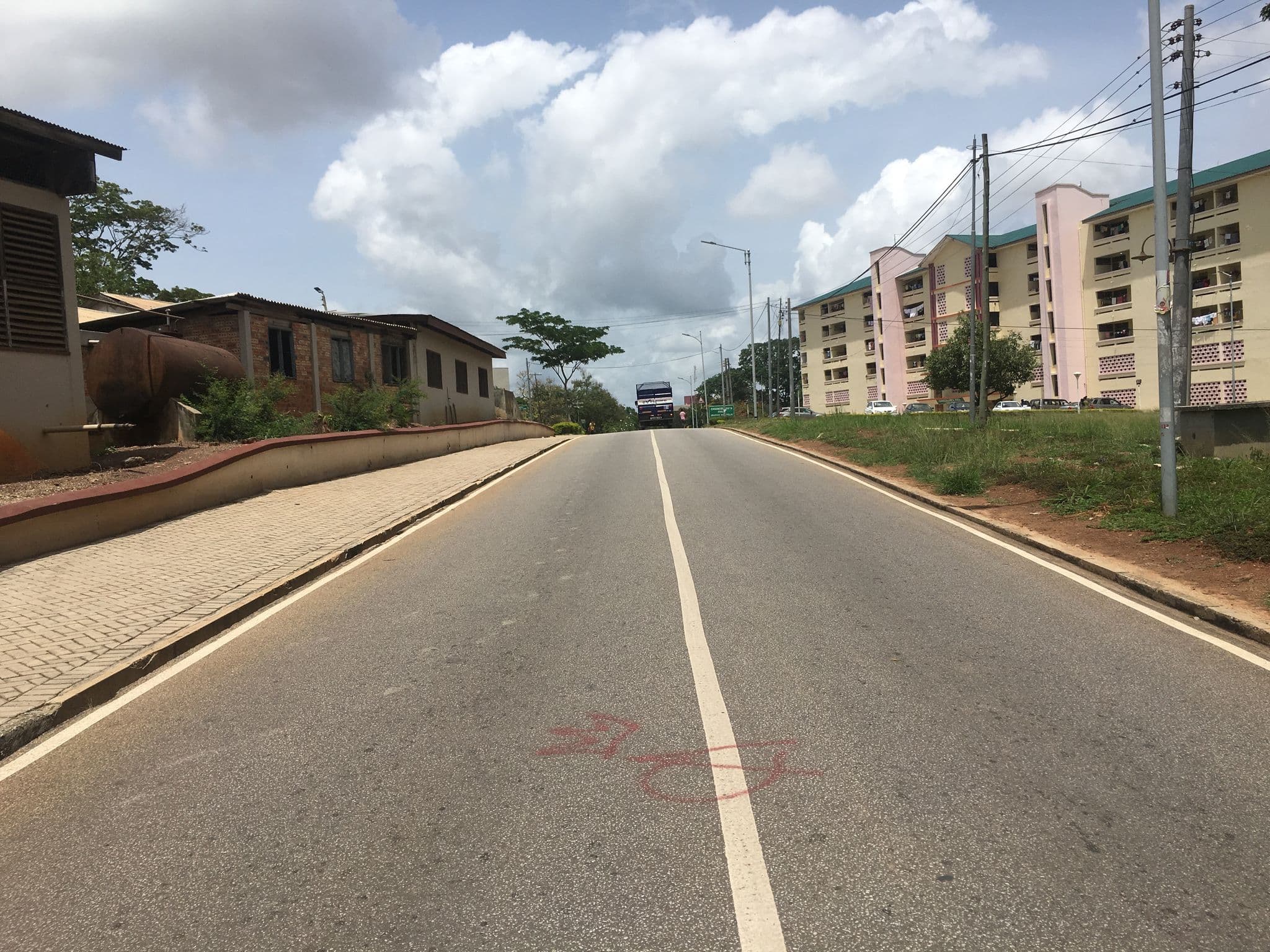 Street view near MasterCard Foundation Scholarship Memorial Guest House, Kumasi