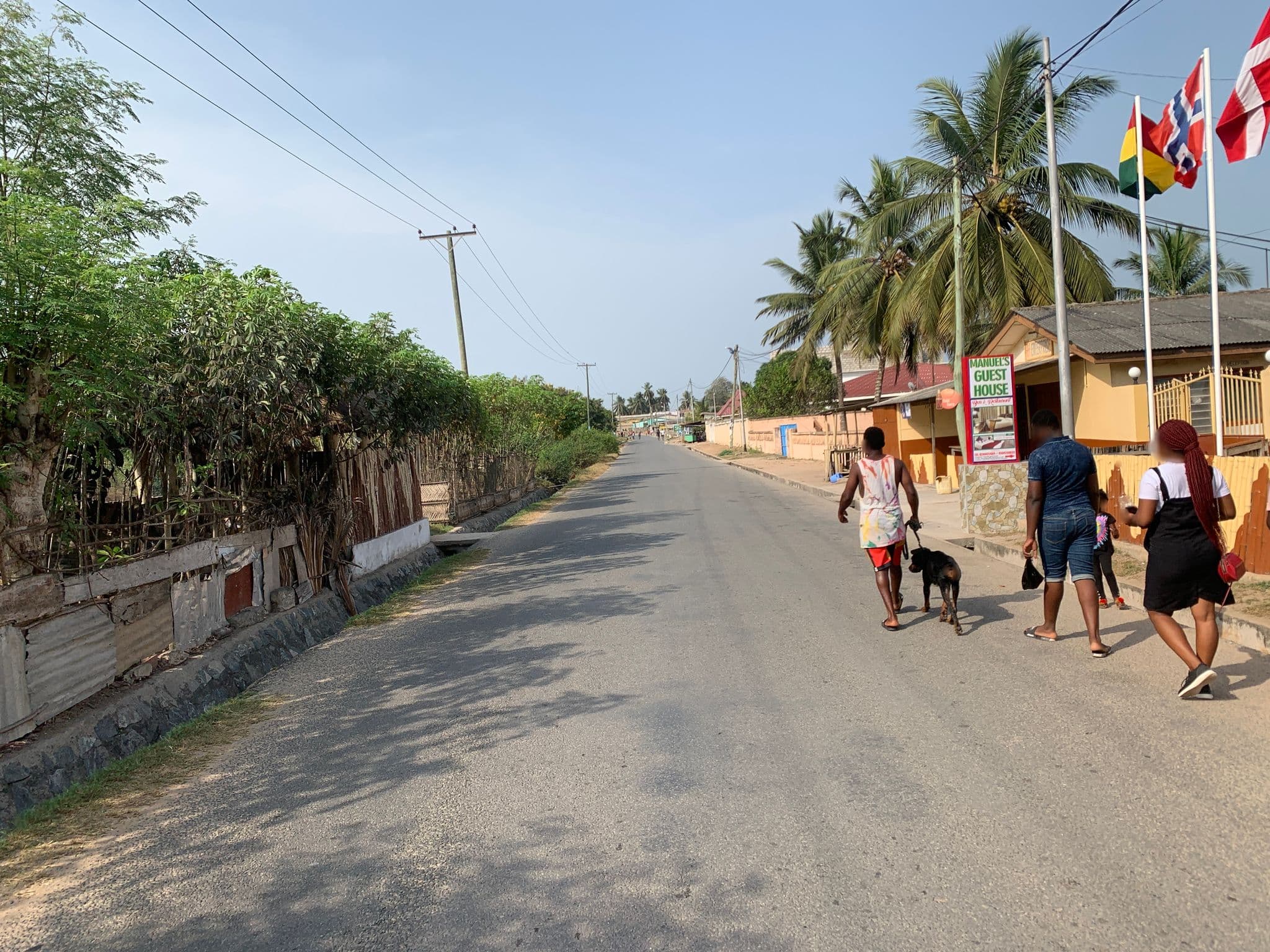 Street view near Manuel's Guesthouse, Winneba — © amedsanda (CC BY-SA · Mapillary)