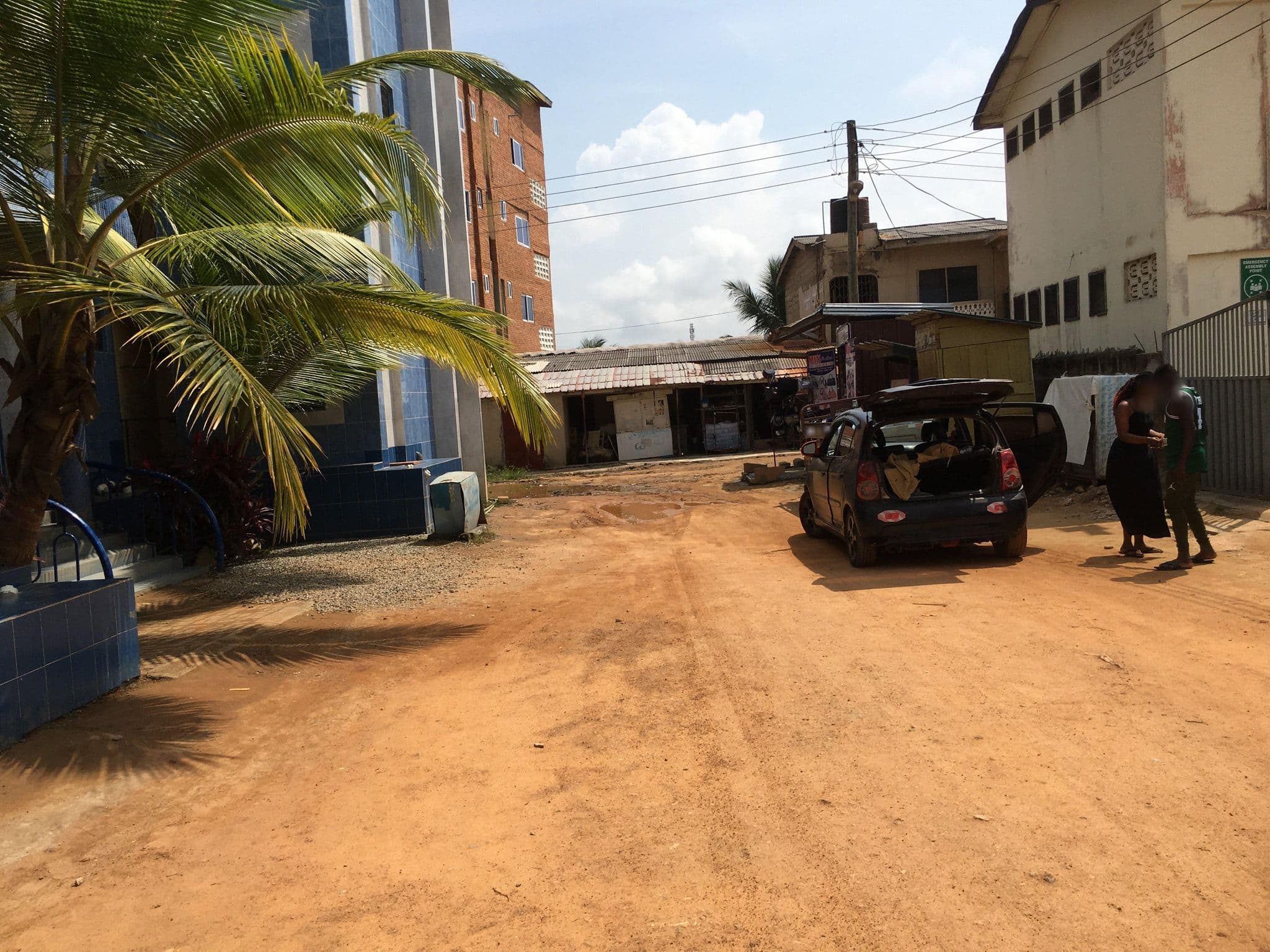 Street view near Success City Hostel, Cape Coast