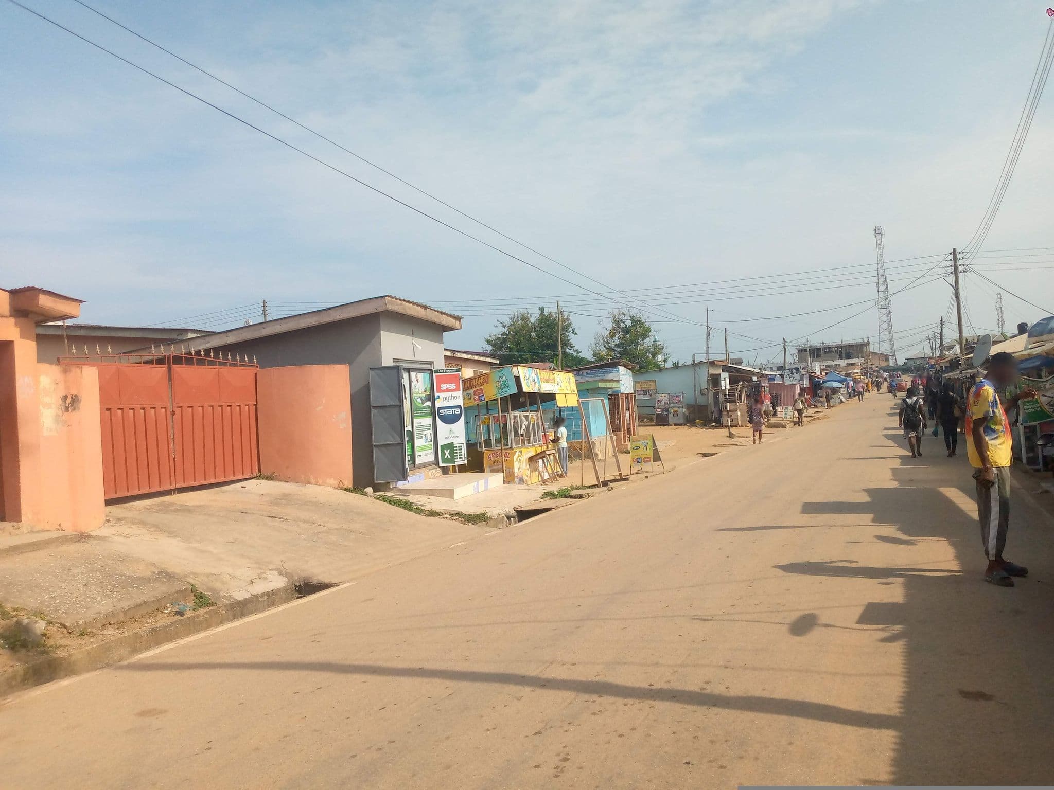 Street view near Authentic, Cape Coast