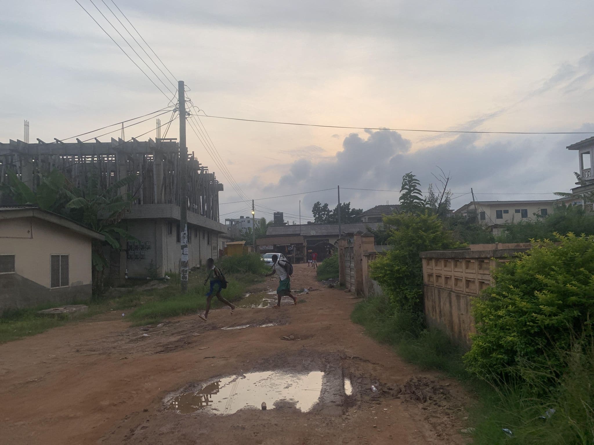 Street view near Hostel, Cape Coast