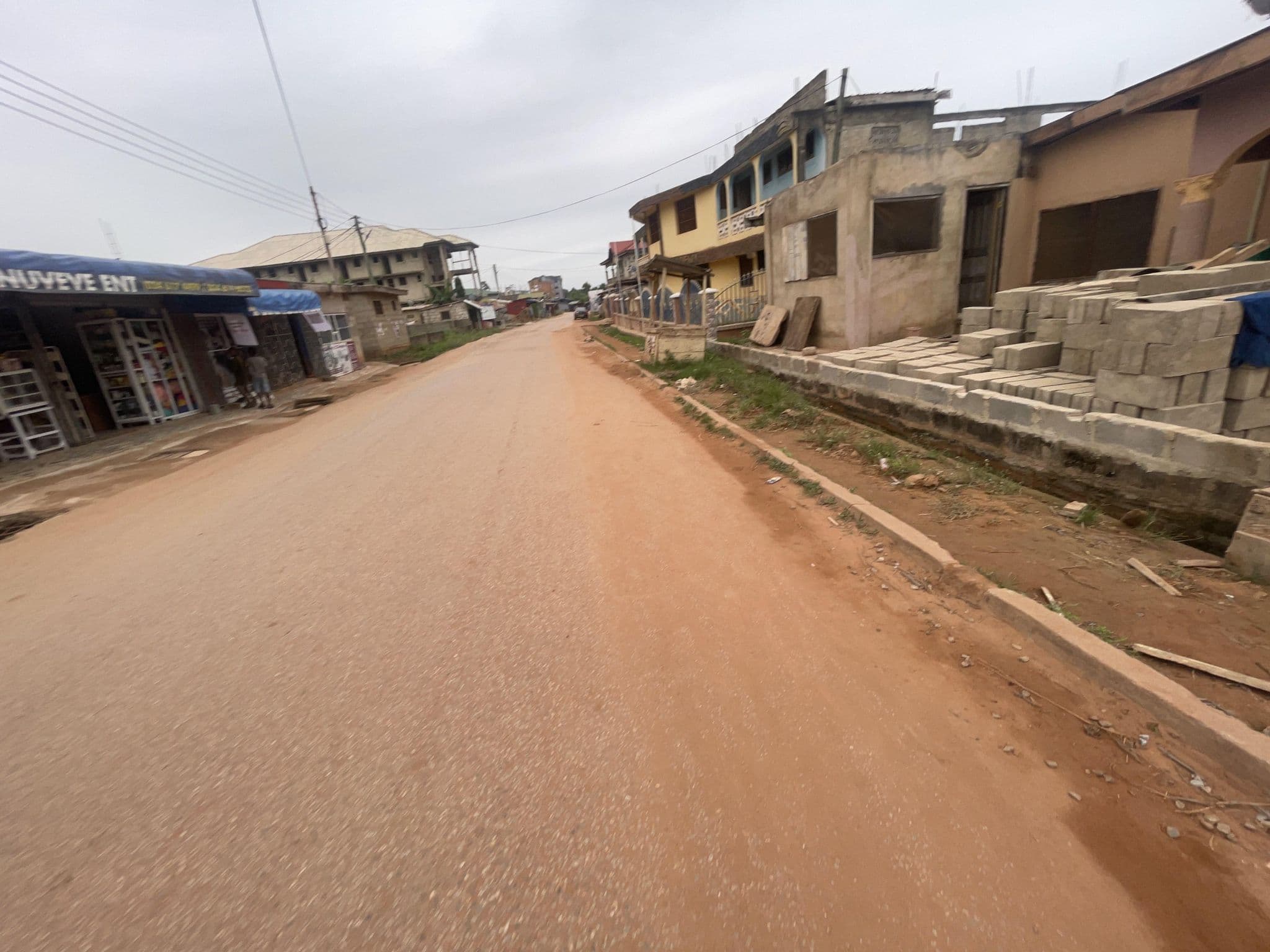 Street view near House, Cape Coast