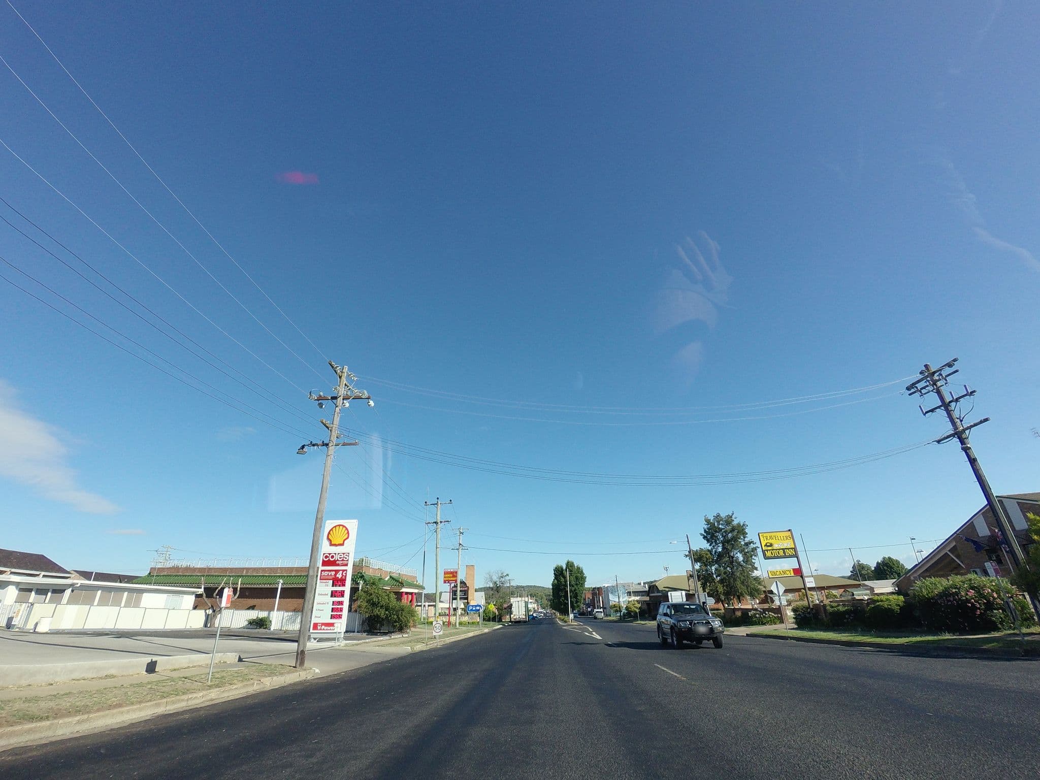 Street view near All Travellers Motor Inn, Coonabarabran — © kimbalc (CC BY-SA · Mapillary)