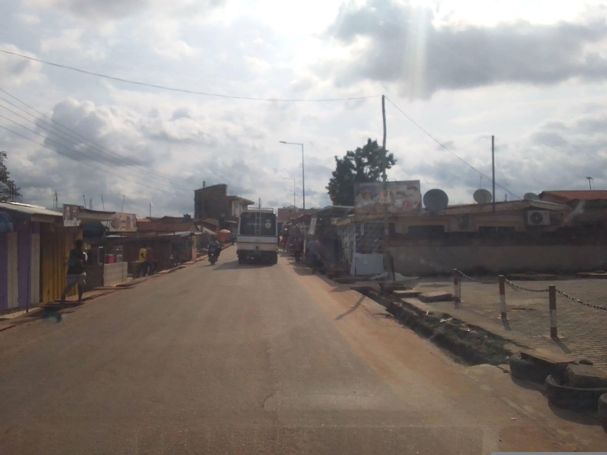 Street view near Dr Nap Hostel, Kumasi
