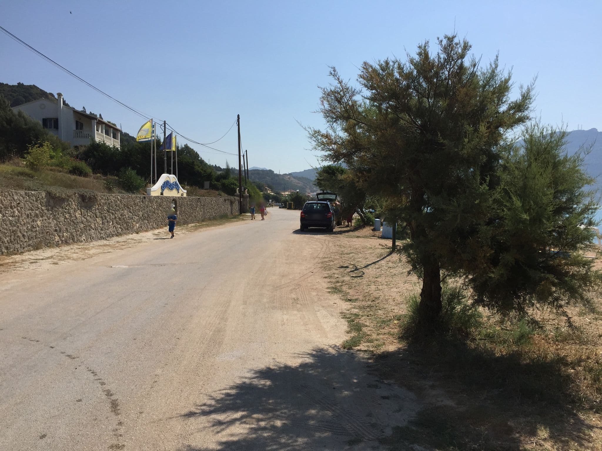 Street view near San George Cove, Agios Georgis