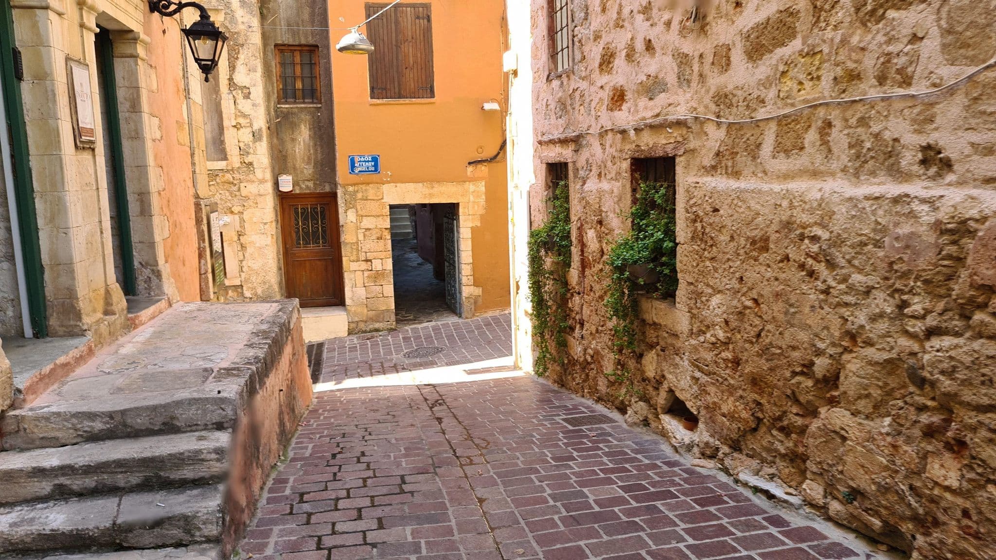 Street view near Pension Nora, Chaniá — © dsmm (CC BY-SA · Mapillary)