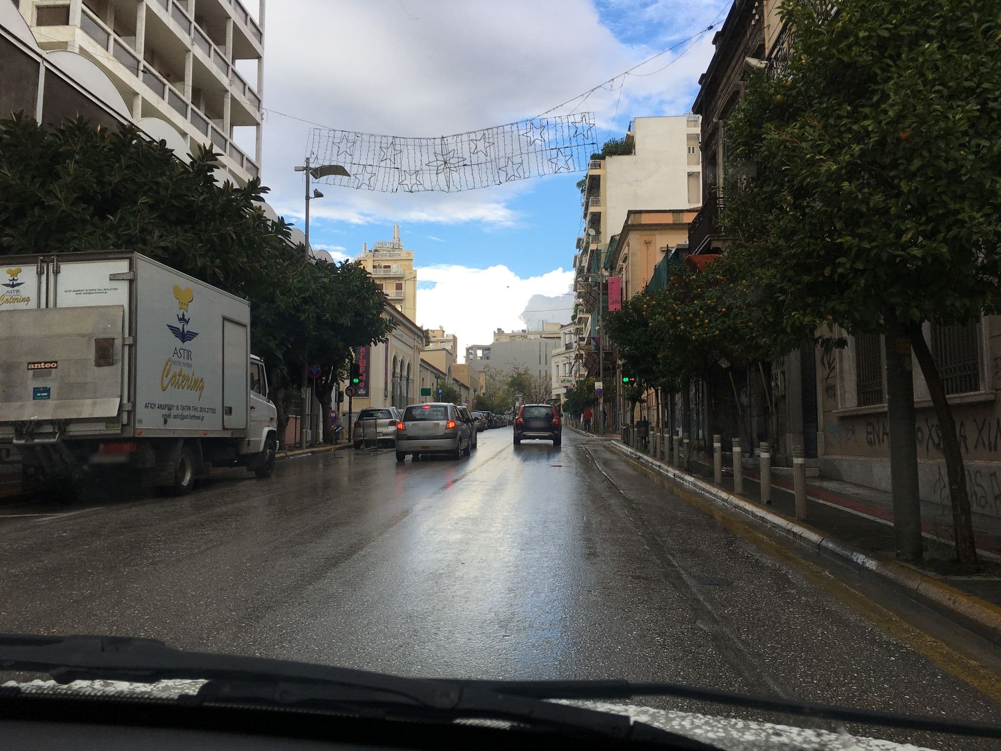 Street view near Hotel Astir, Pátra — © stpkyriakou (CC BY-SA · Mapillary)
