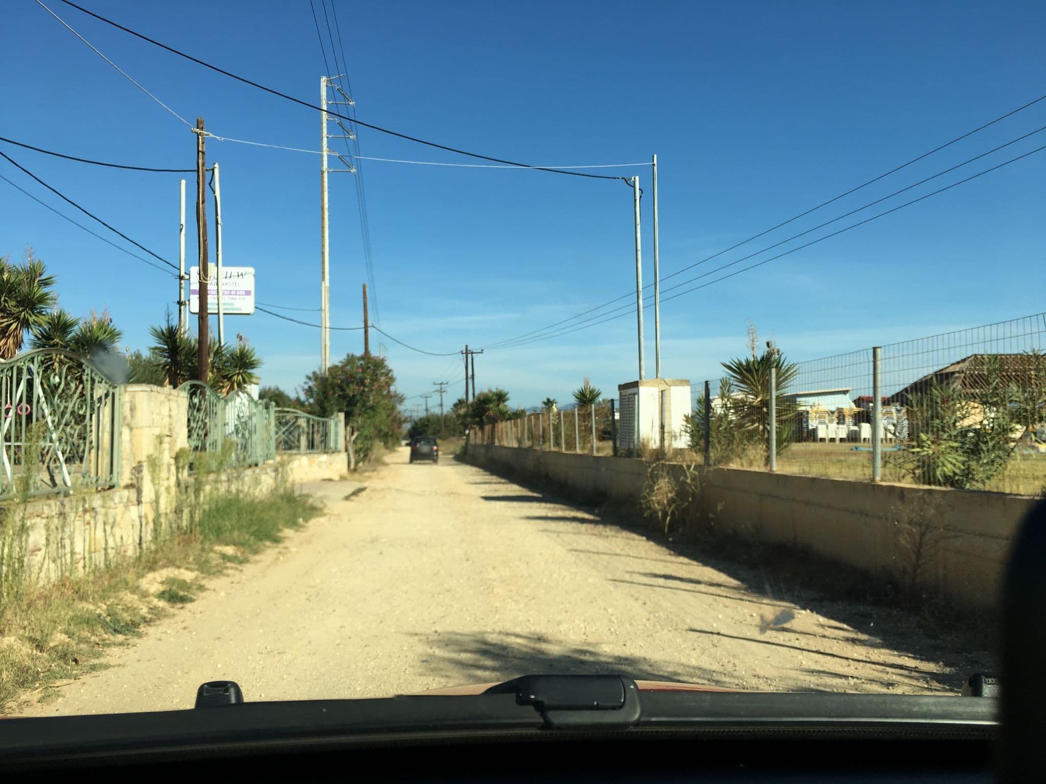 Street view near Sea View Apartment Hotel, Néa Potídhaia — © noel (CC BY-SA · Mapillary)