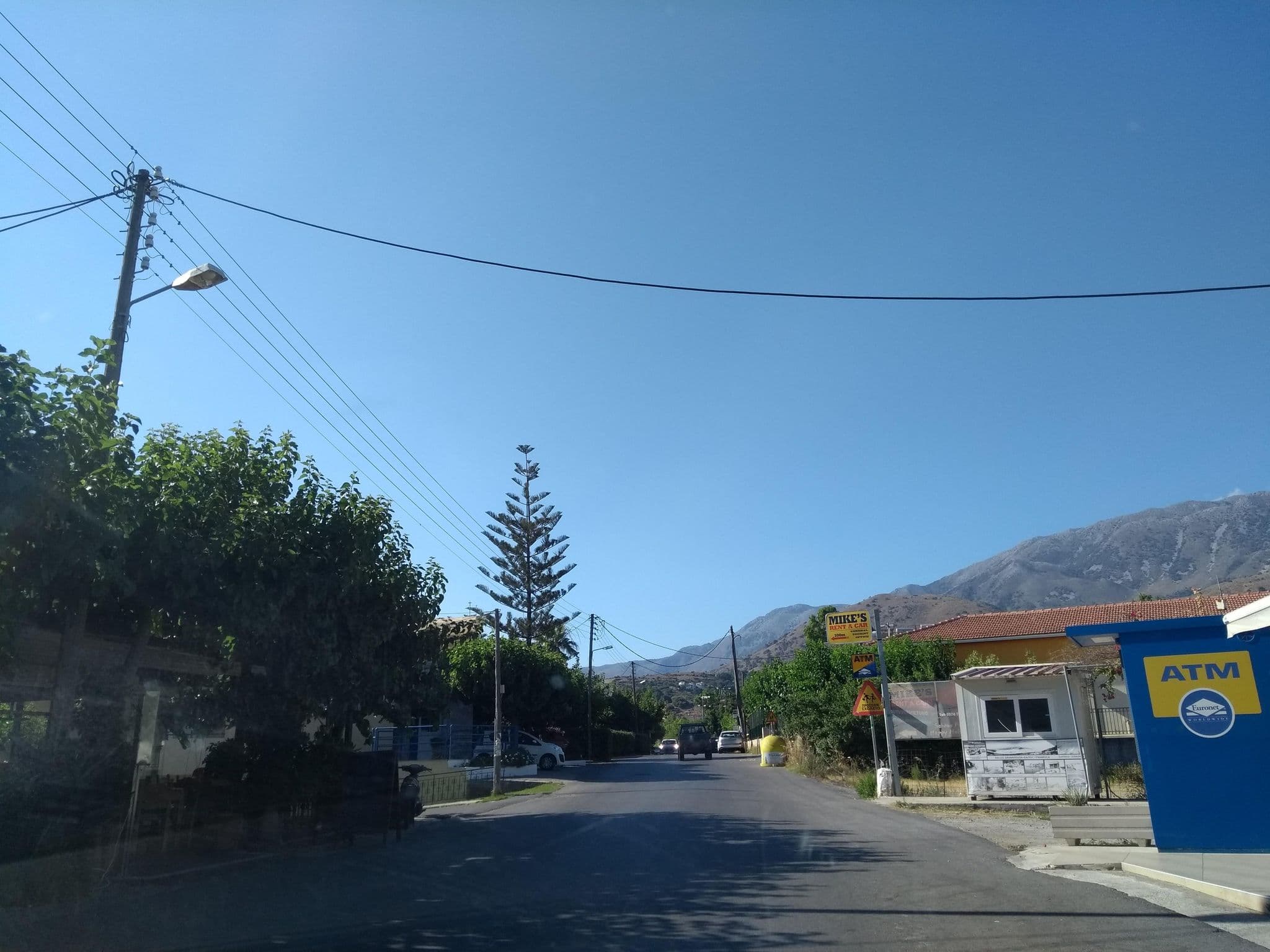 Street view near Romantica apartments, Georgioupolis