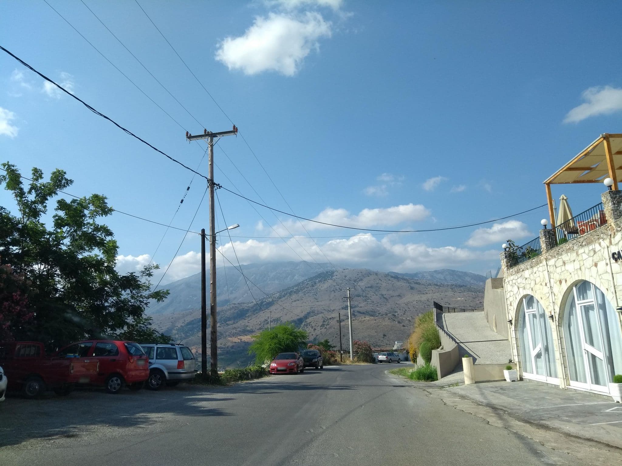 Street view near Irida appartments, Georgioupolis
