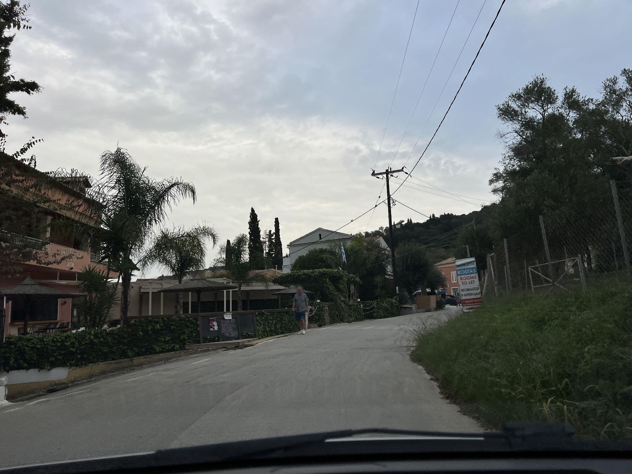 Street view near Kostas Apartments, Agios Georgis